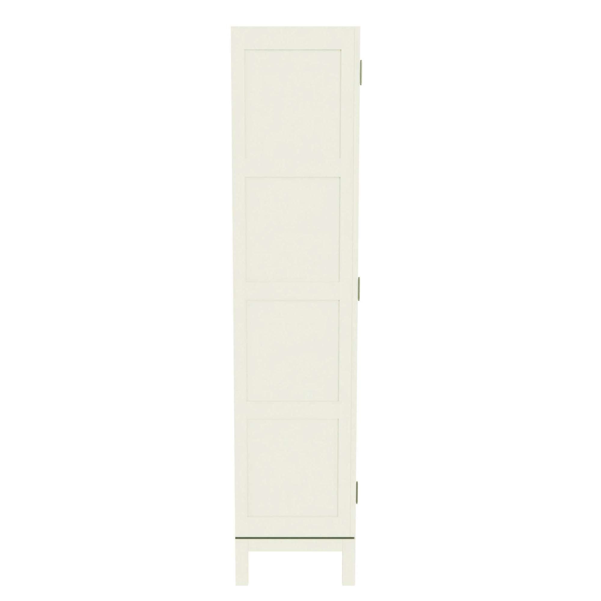 Tall white cabinet with four doors