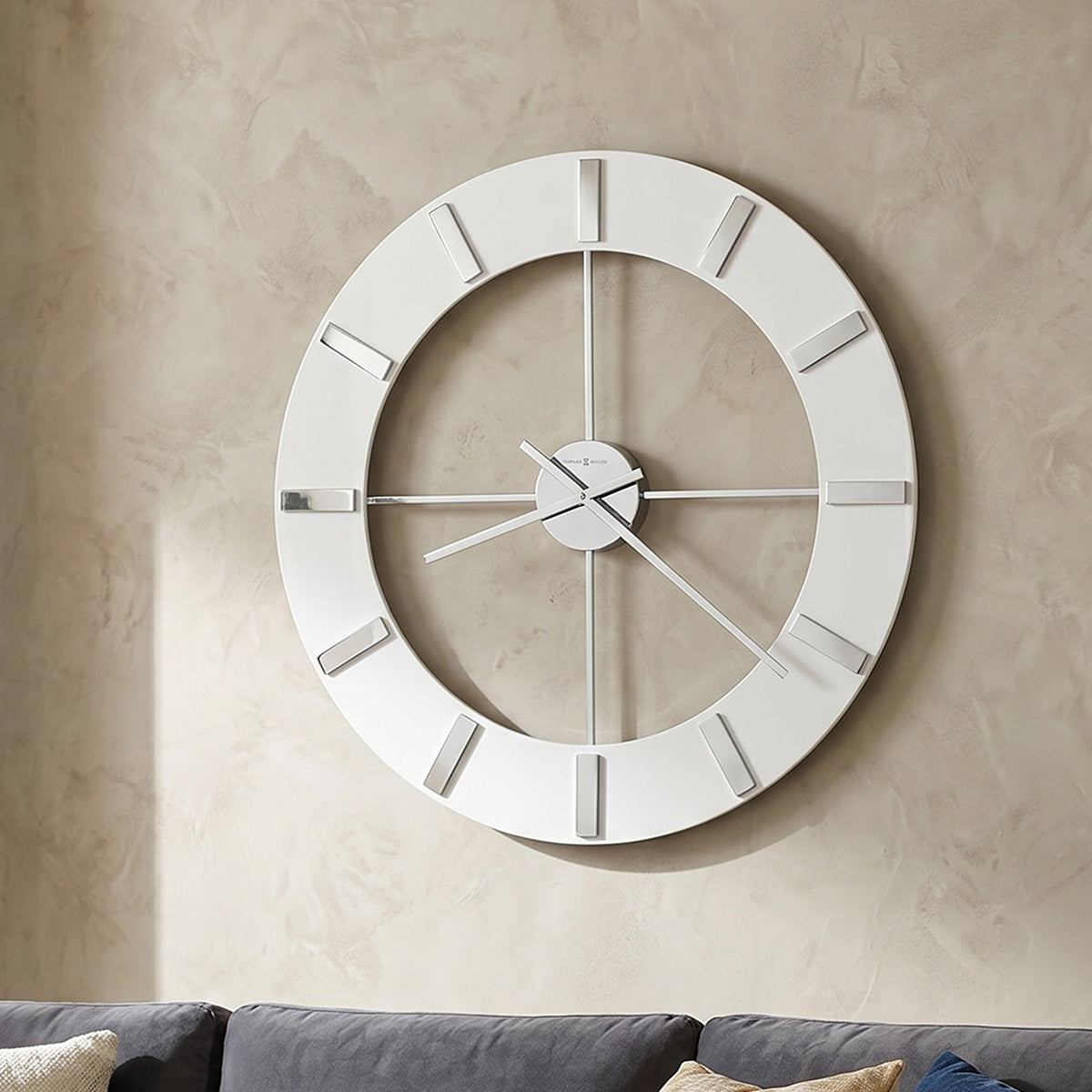 Horloge murale en perles