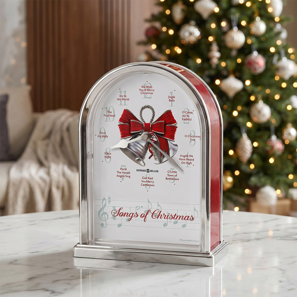 Songs Of Christmas Tabletop Clock
