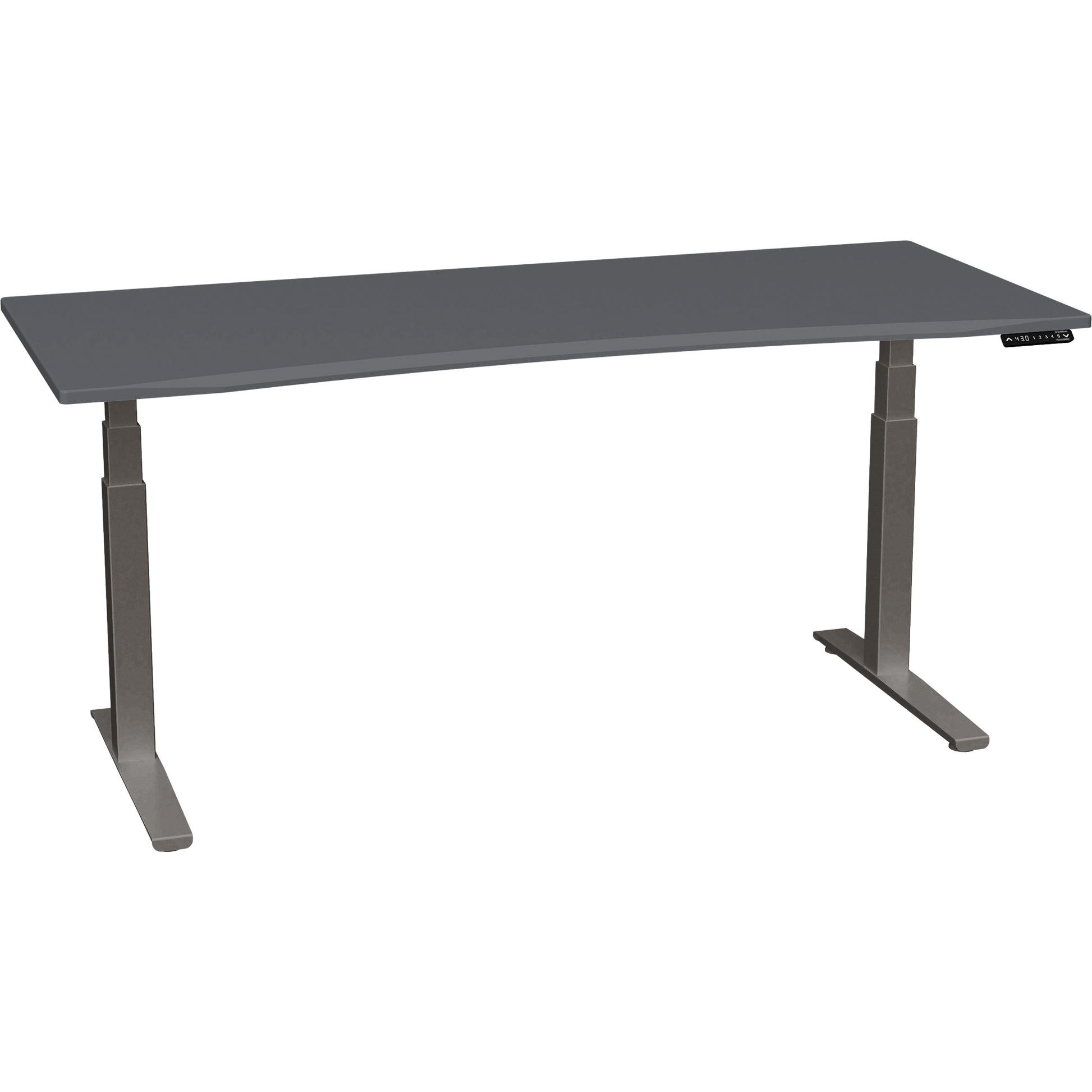 Bureau haut de gamme SmartMoves de 72 po et base réglable en hauteur