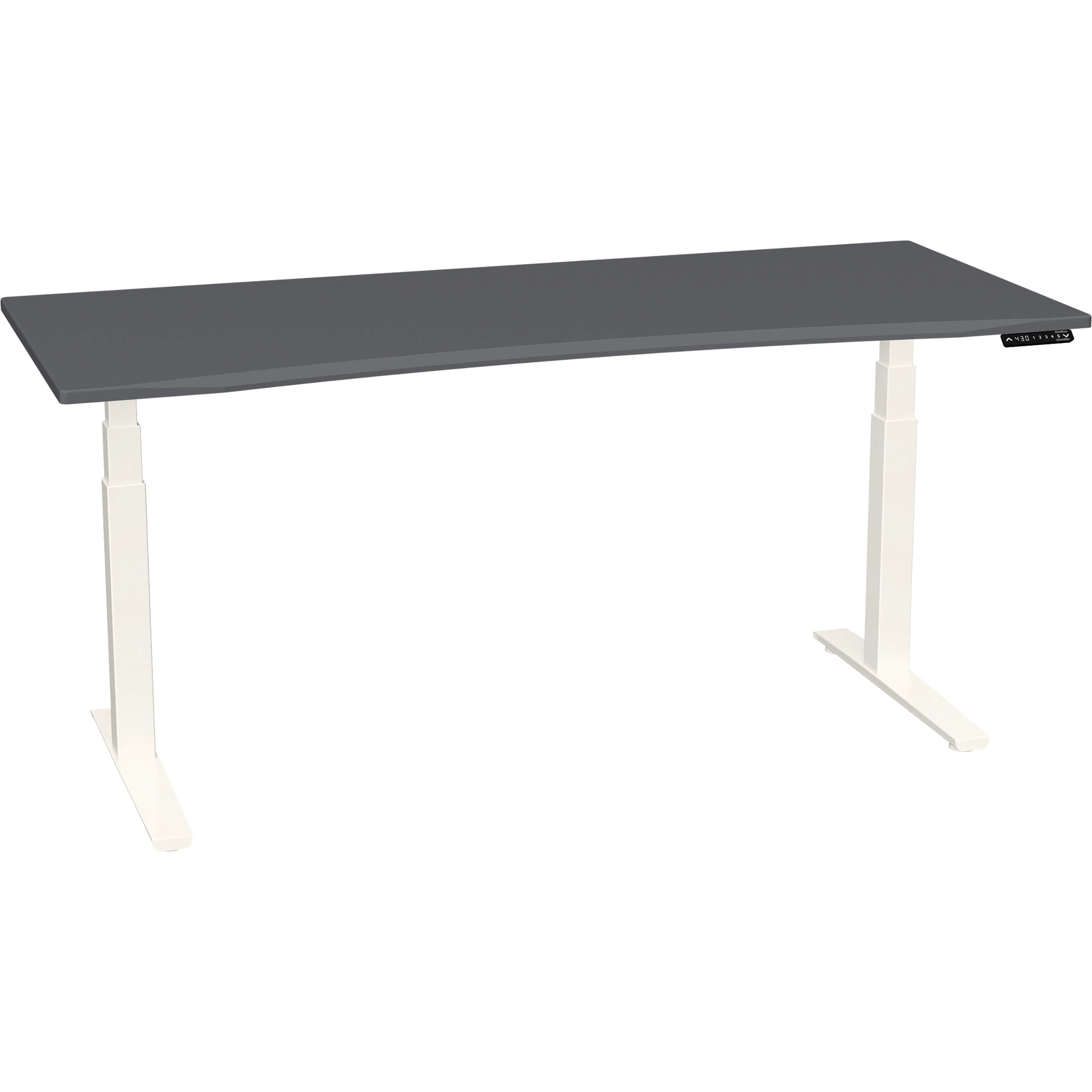 Bureau haut de gamme SmartMoves de 72 po et base réglable en hauteur