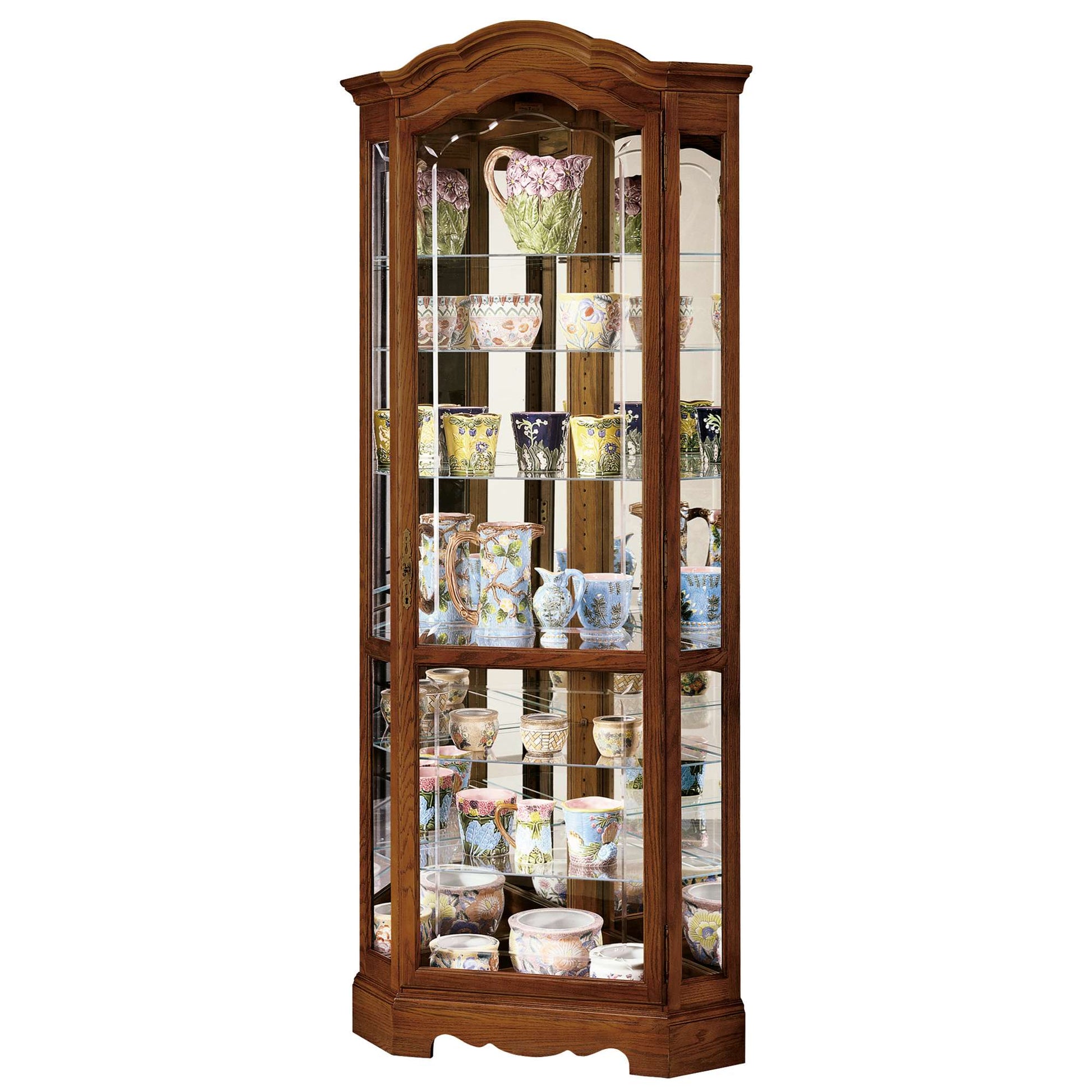Jamestown II Corner Curio Cabinet