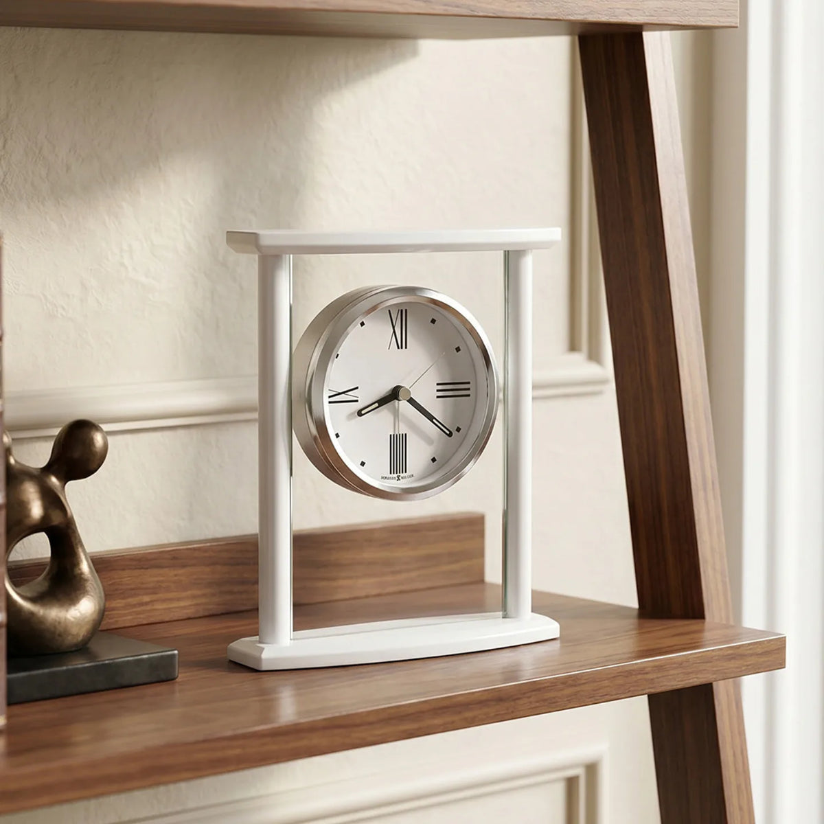 Howard Miller Eterna, 7-inch, on a shelf in a styled room