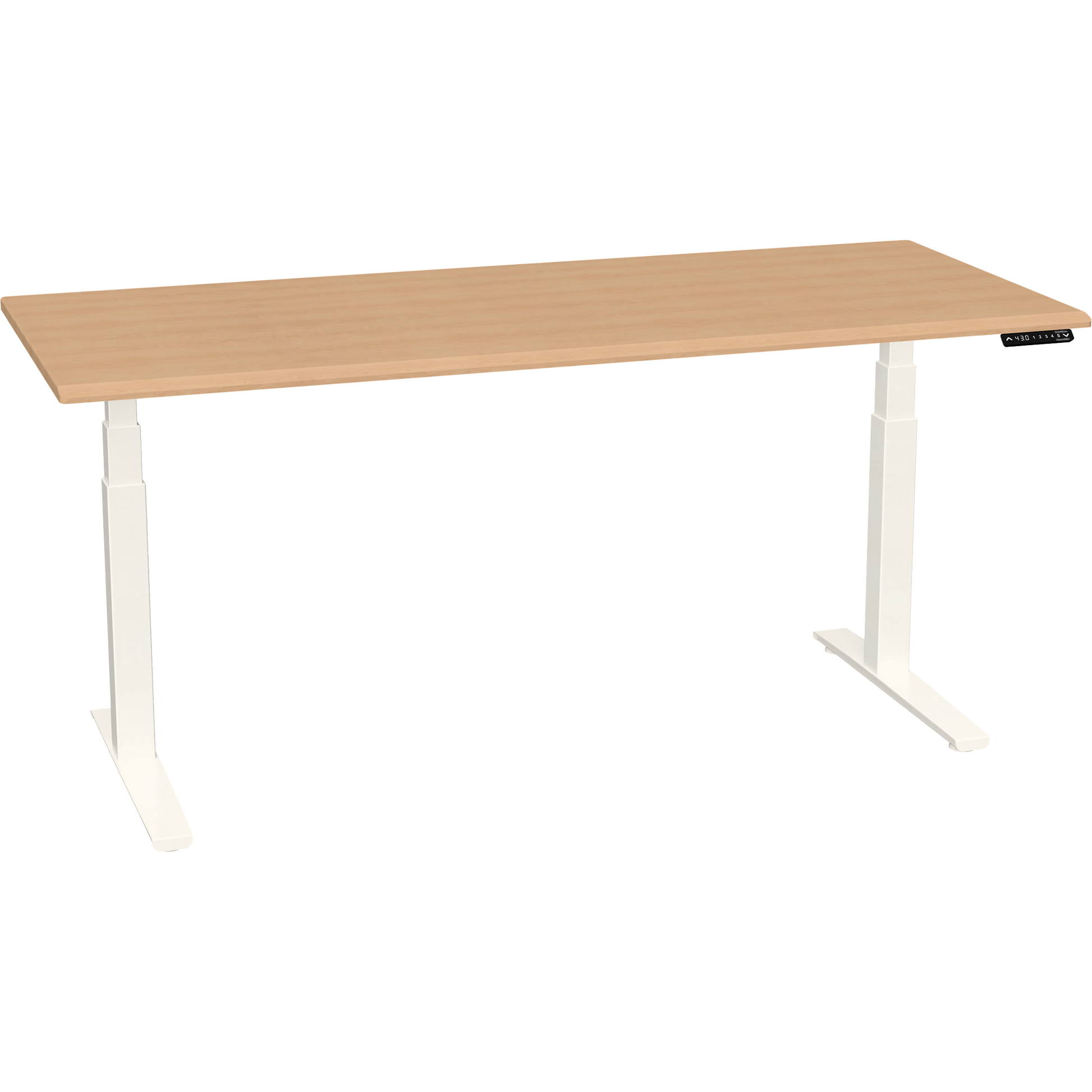 Bureau haut de gamme SmartMoves de 72 po et base réglable en hauteur
