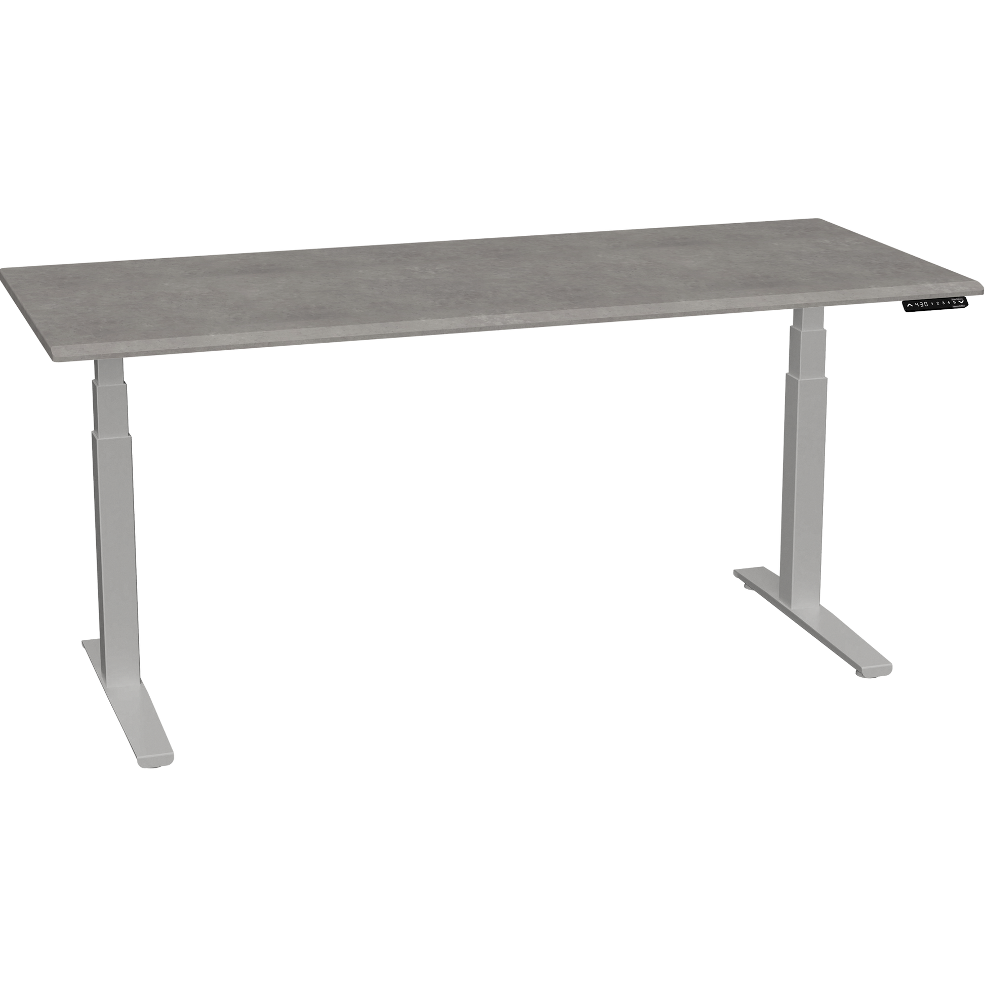 Bureau haut de gamme SmartMoves de 72 po et base réglable en hauteur
