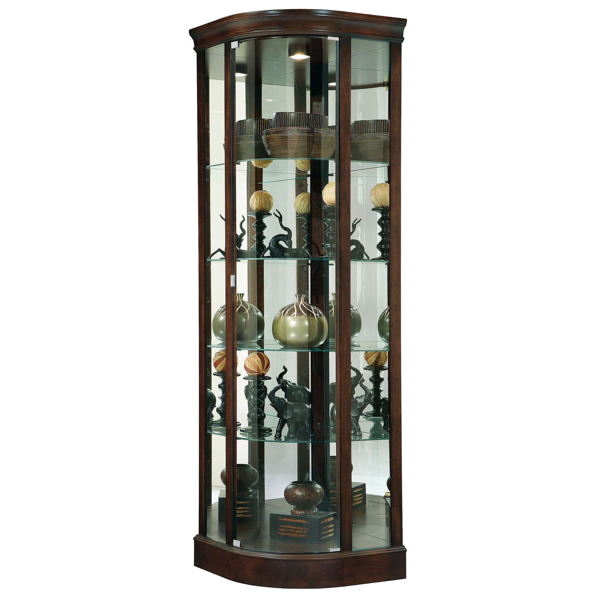 Marlowe III Corner Curio Cabinet