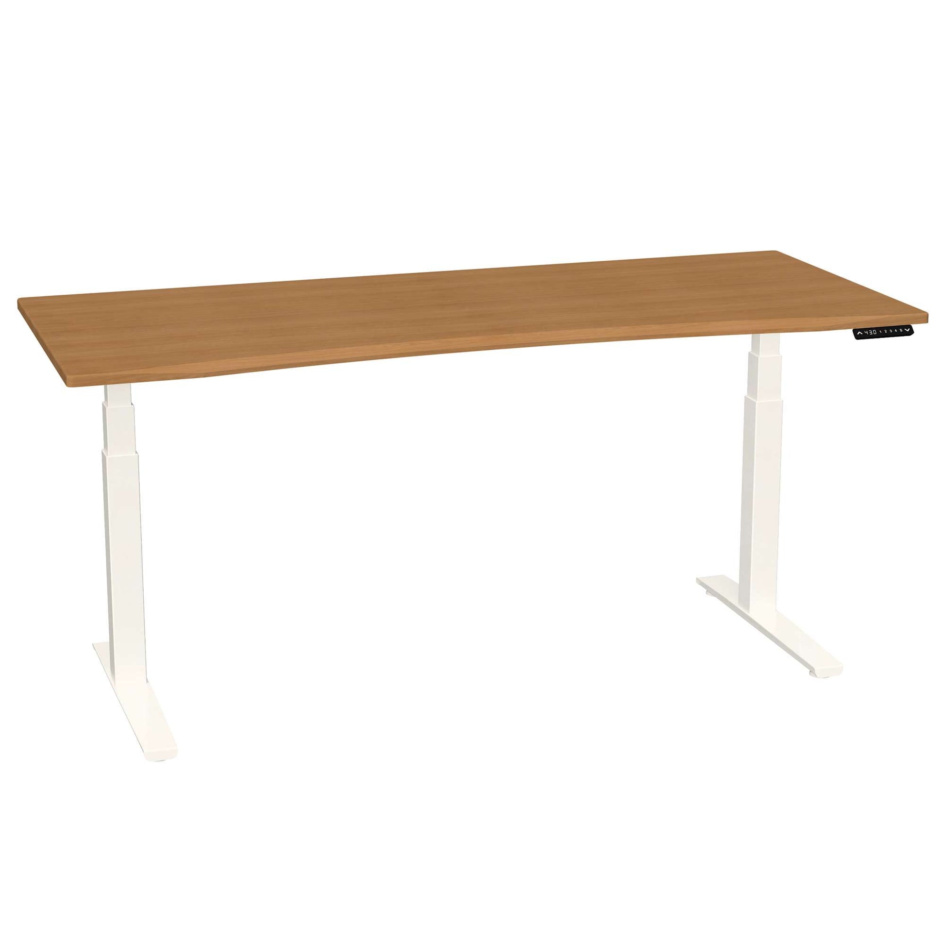 Bureau haut de gamme SmartMoves de 72 po et base réglable en hauteur