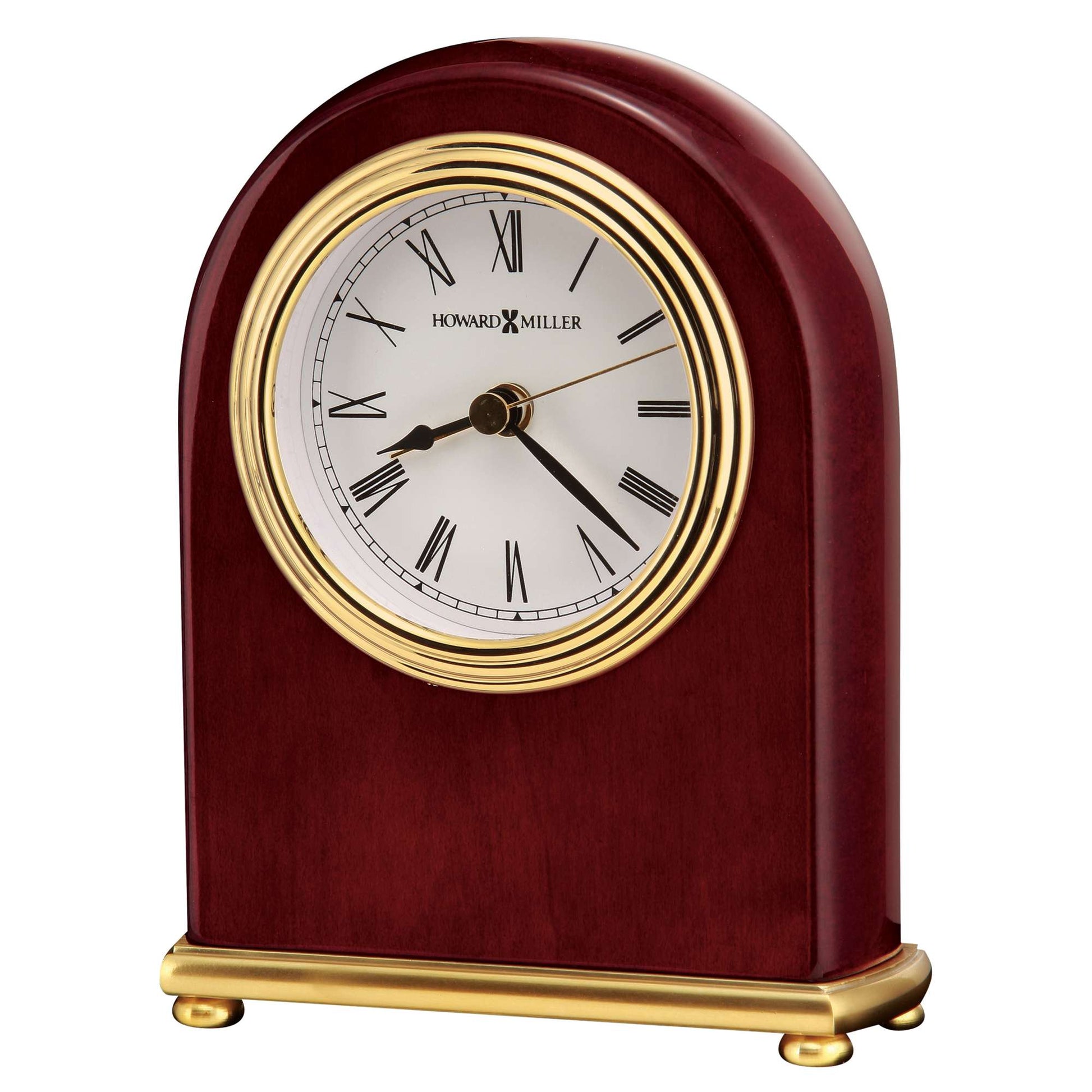 Horloge de table en arche de palissandre