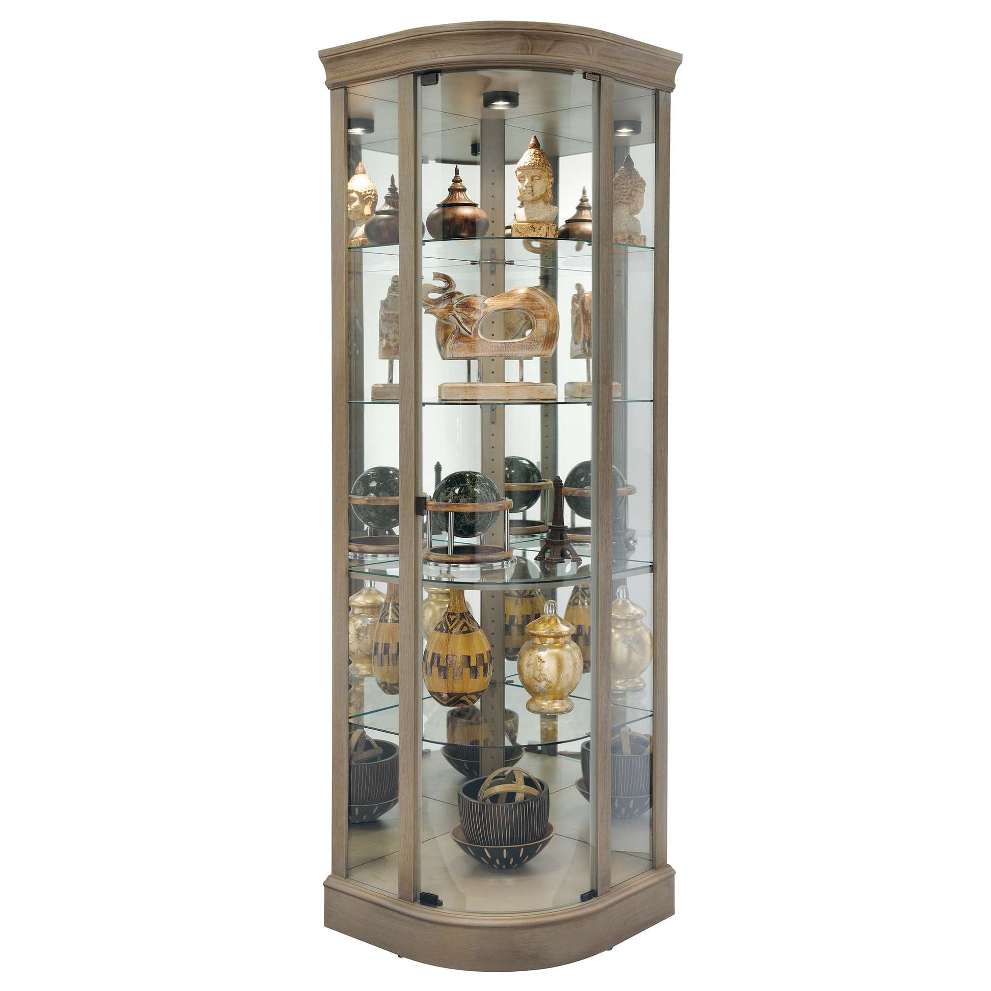 Marlowe V Corner Curio Cabinet