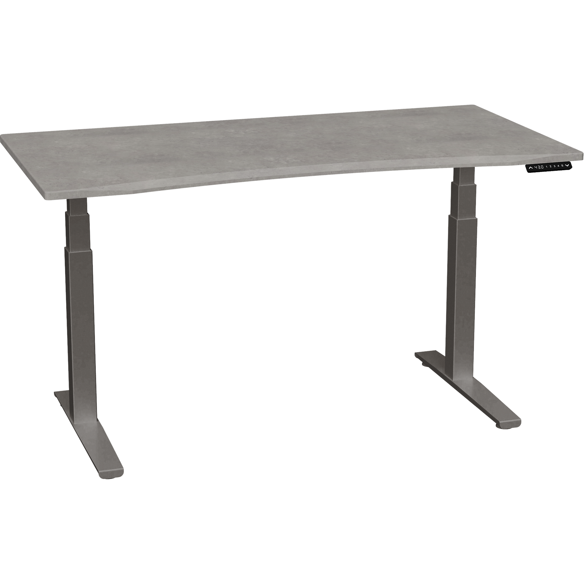 Bureau haut de gamme SmartMoves de 60 po et base réglable en hauteur