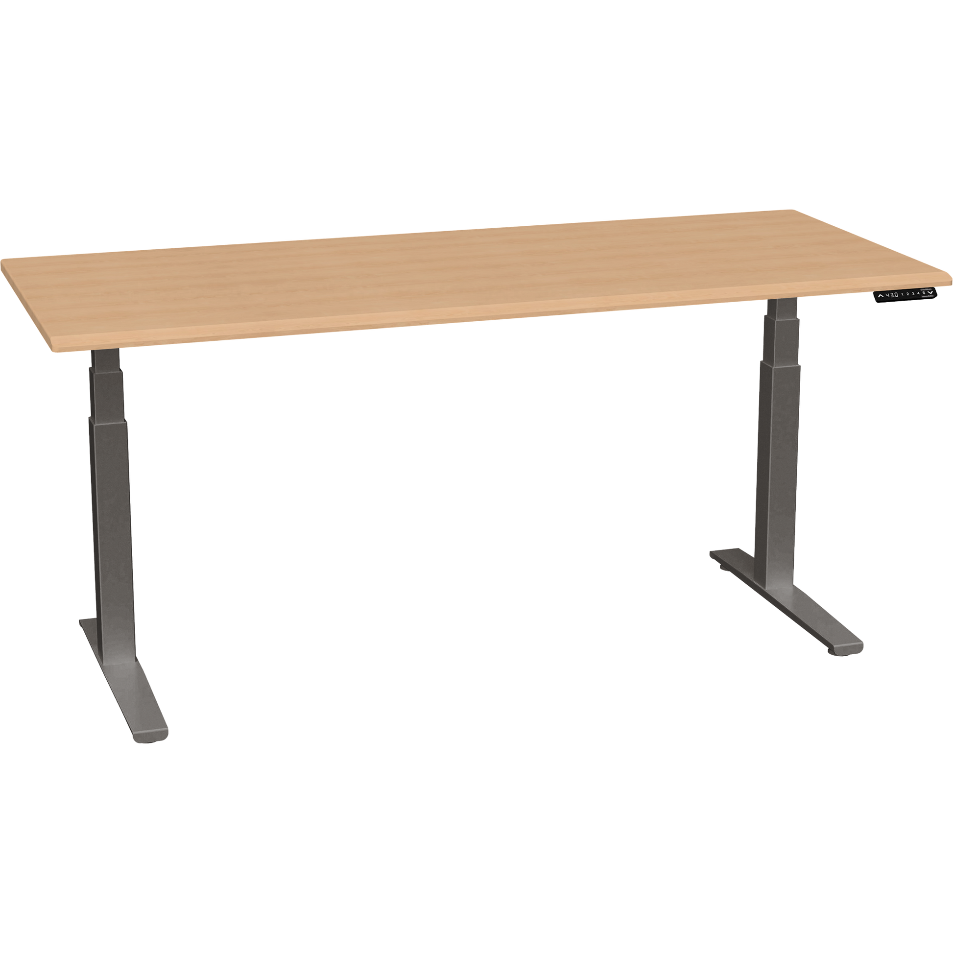 Bureau haut de gamme SmartMoves de 72 po et base réglable en hauteur