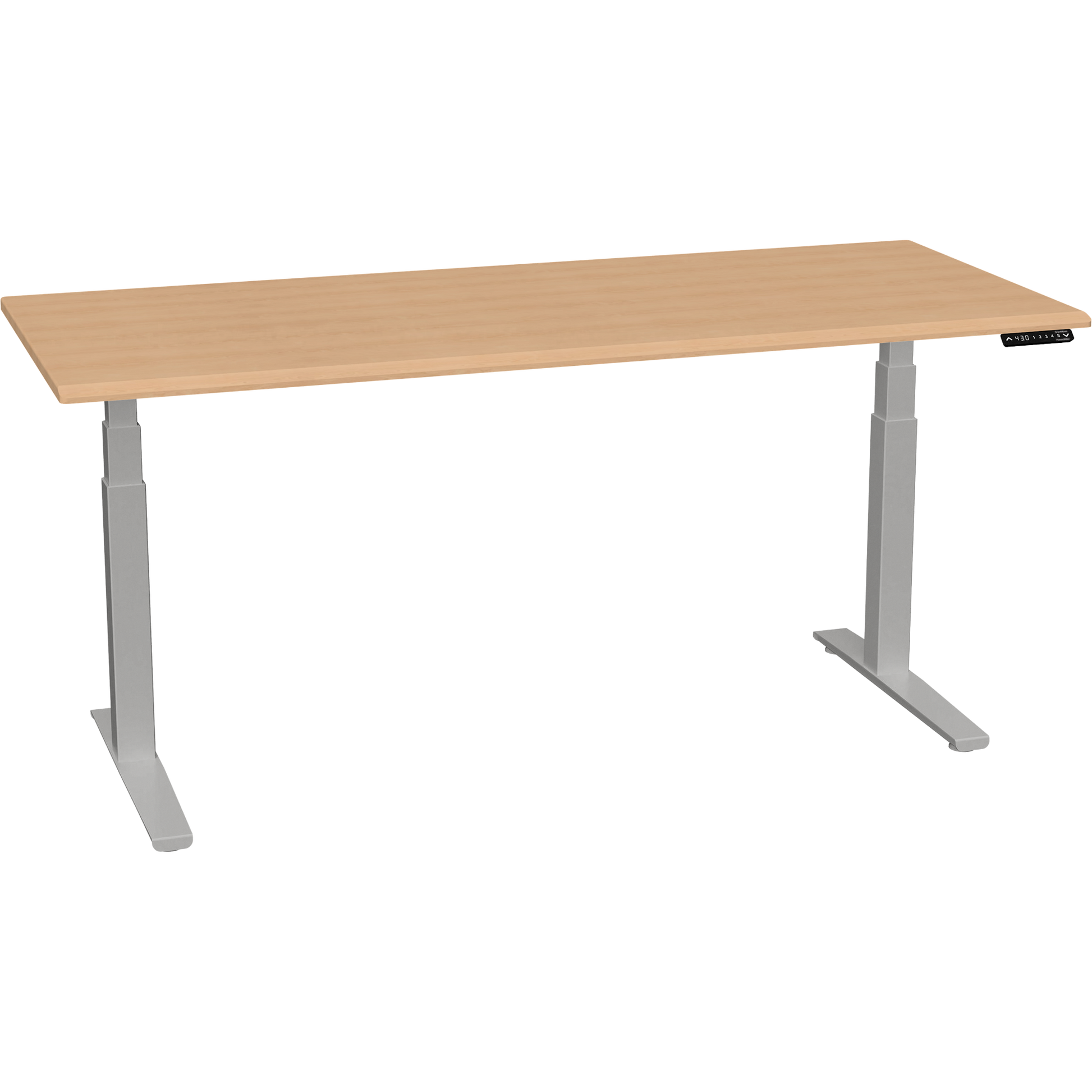 Bureau haut de gamme SmartMoves de 72 po et base réglable en hauteur