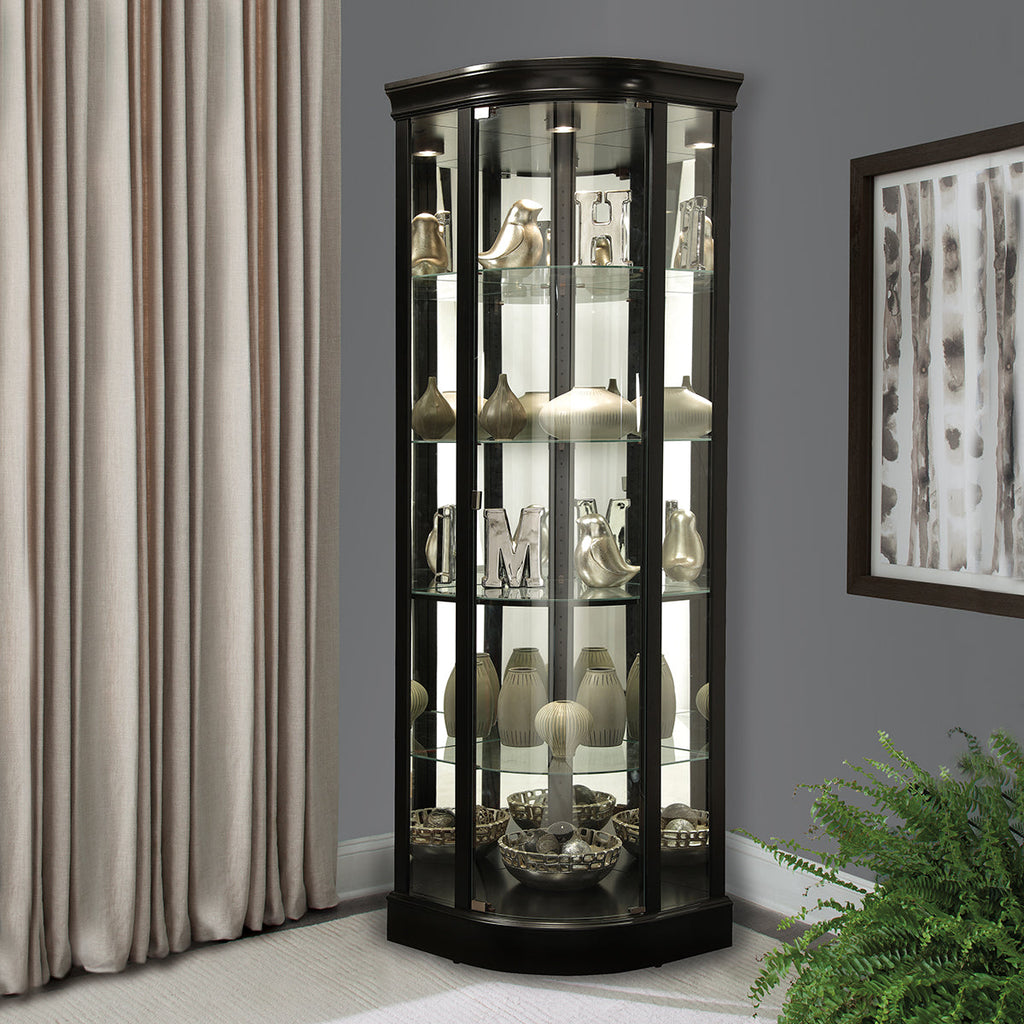 Corner Curio Display Cabinets Scene