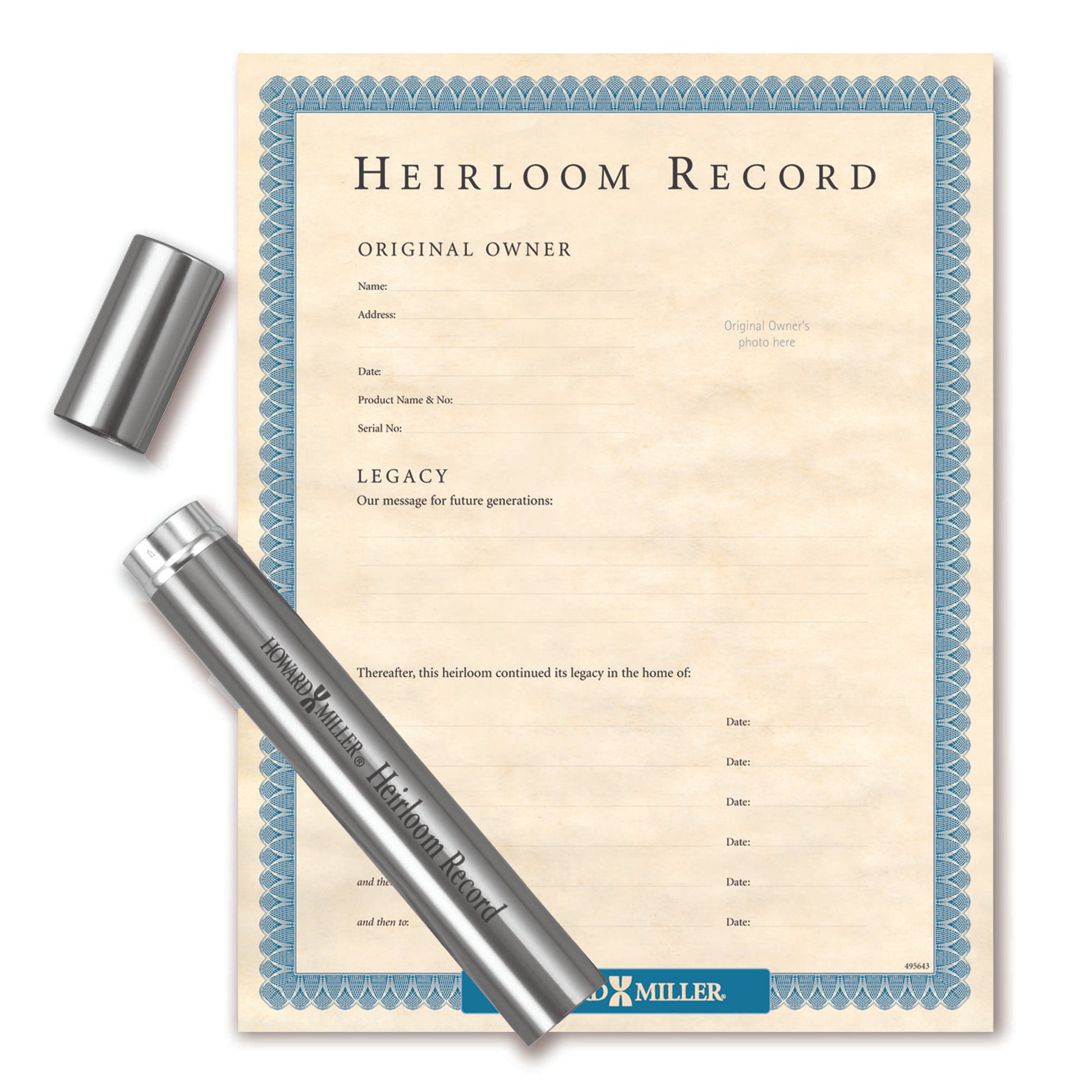 Nickel Tube & Heirloom Document