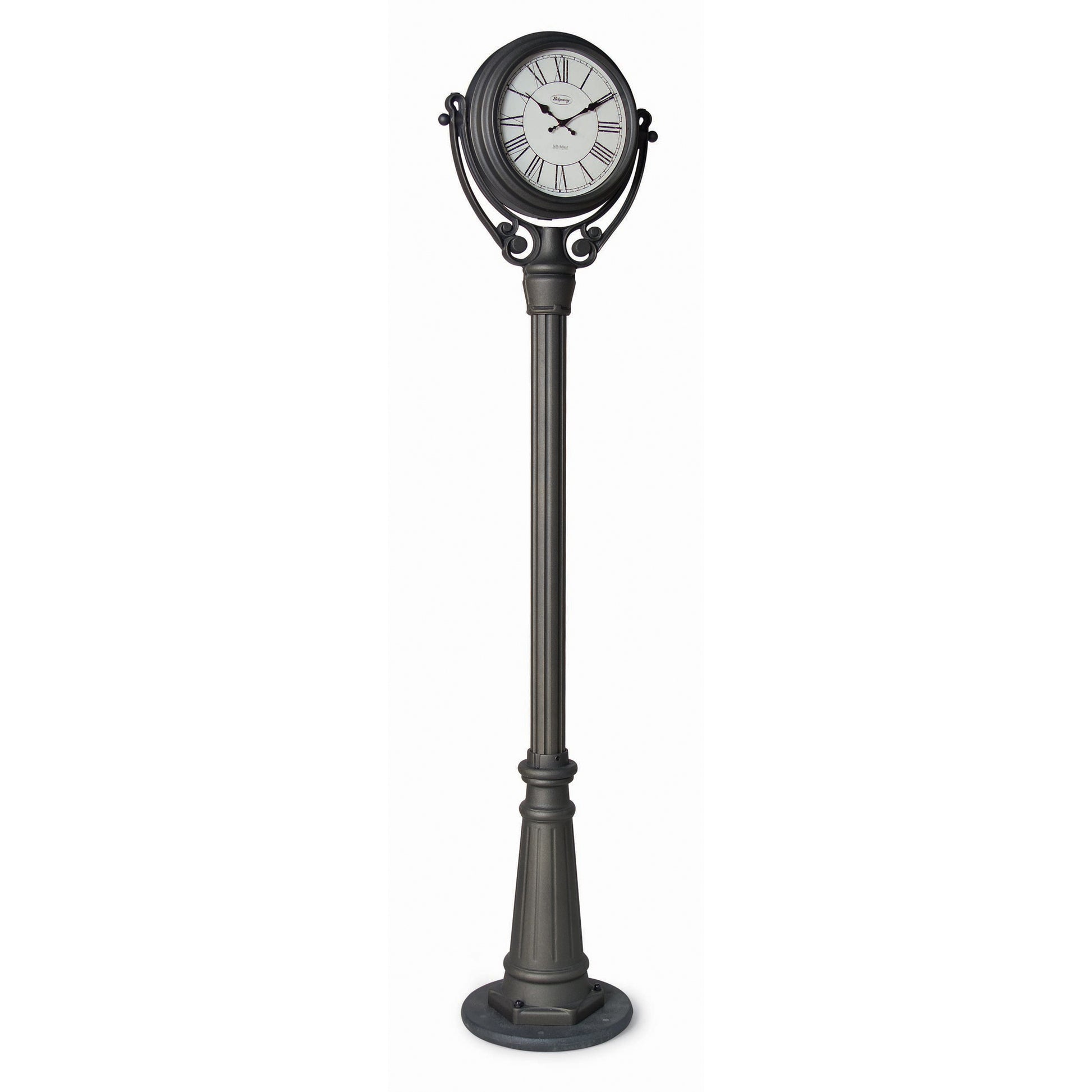 St. Lucia French Street Scene Double-Sided Floor Clock