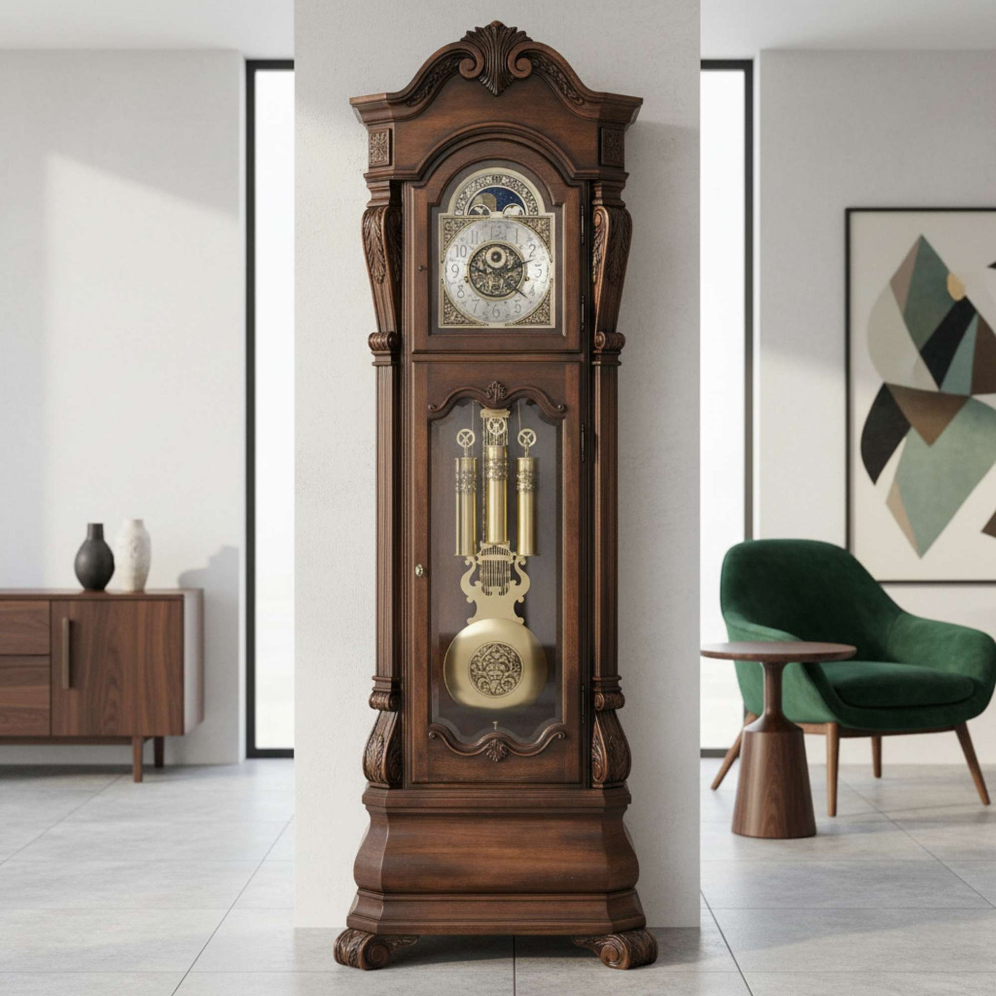 Horloge grand-père Hamlin