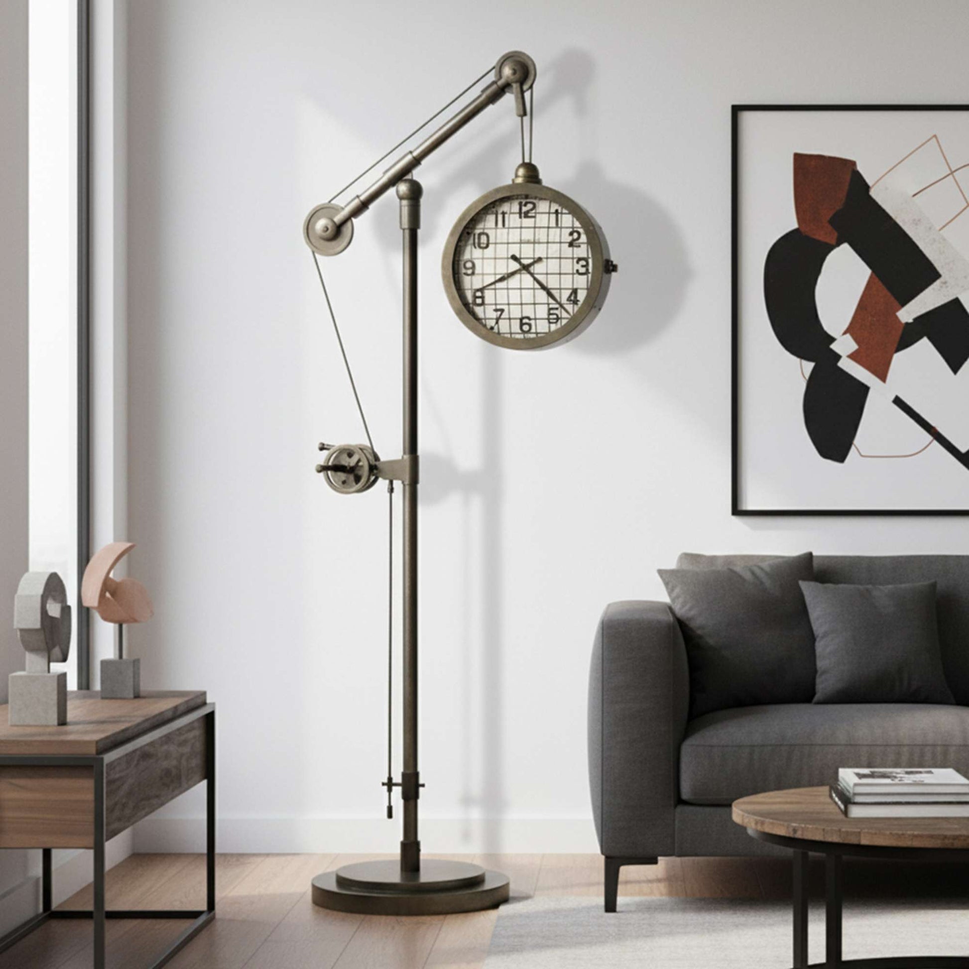 Pulley Time Grandfather Clock