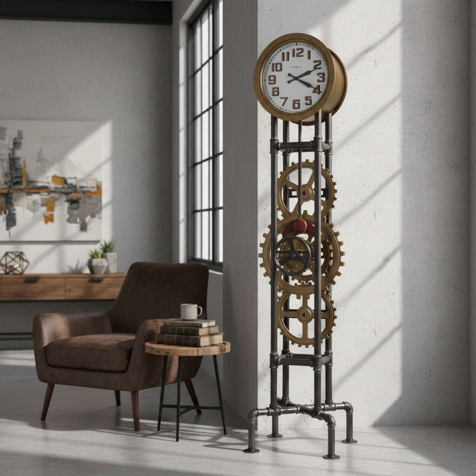 Cogwheel Grandfather Clock