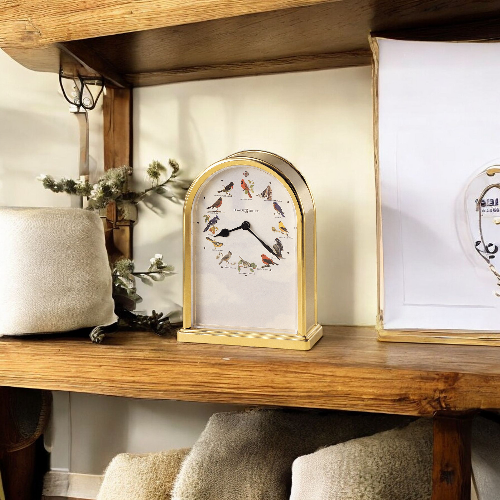 Horloge de table Oiseaux chanteurs d'Amérique du Nord III