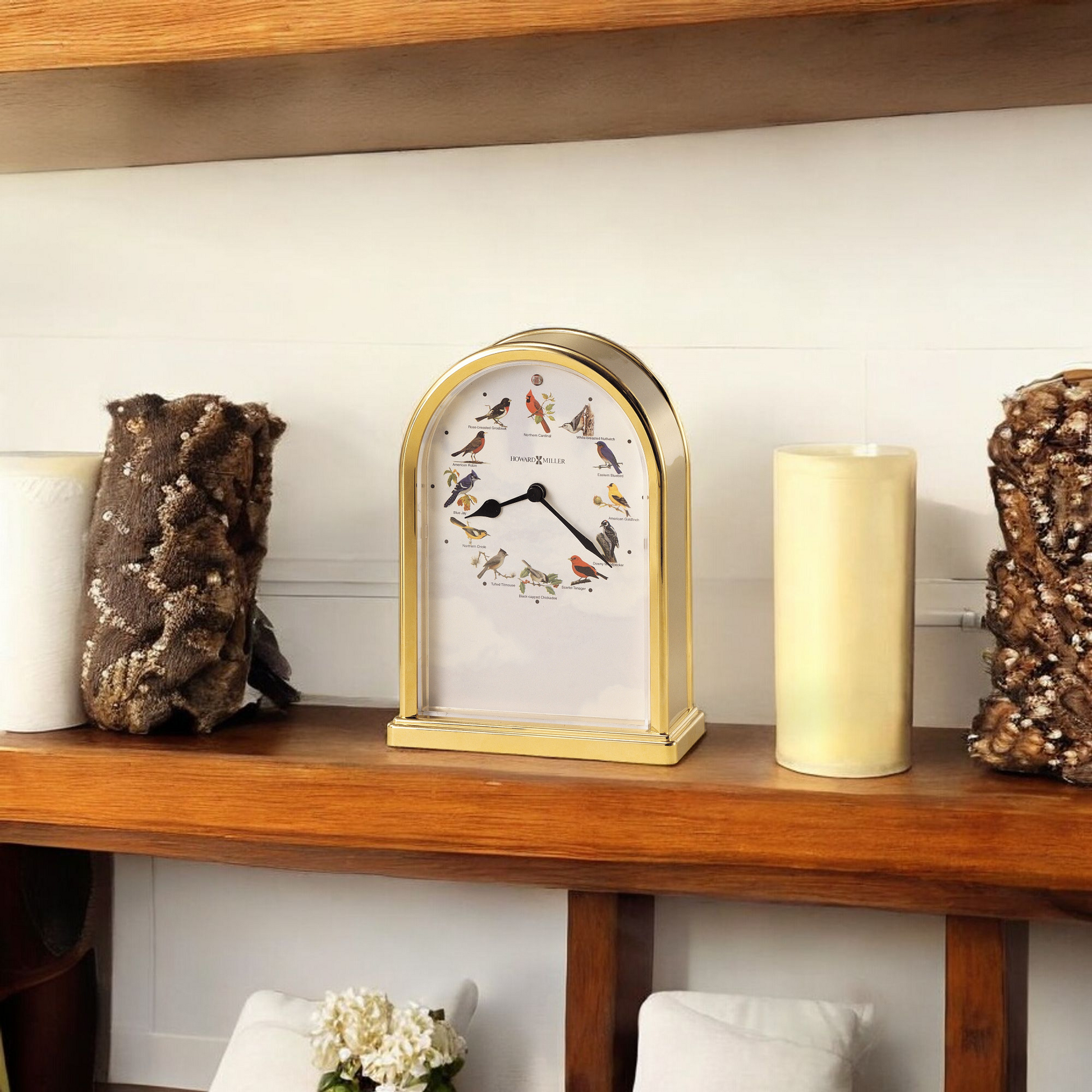 Horloge de table Oiseaux chanteurs d'Amérique du Nord III
