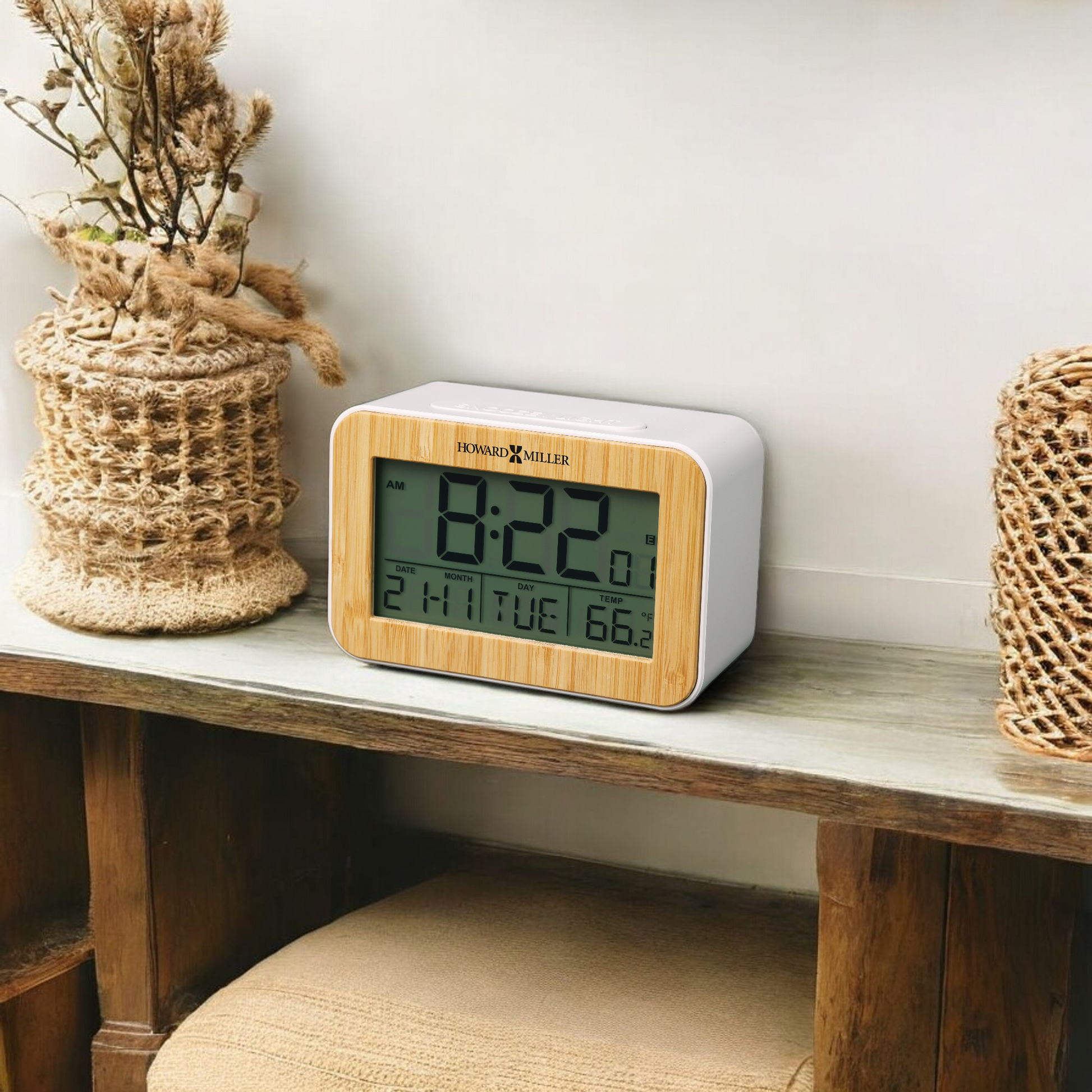 Bamboo Box Alarm Clock