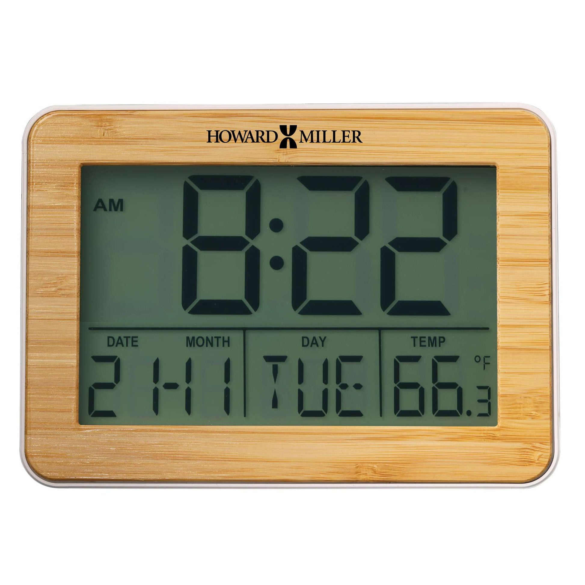 Bamboo Frame Alarm Clock