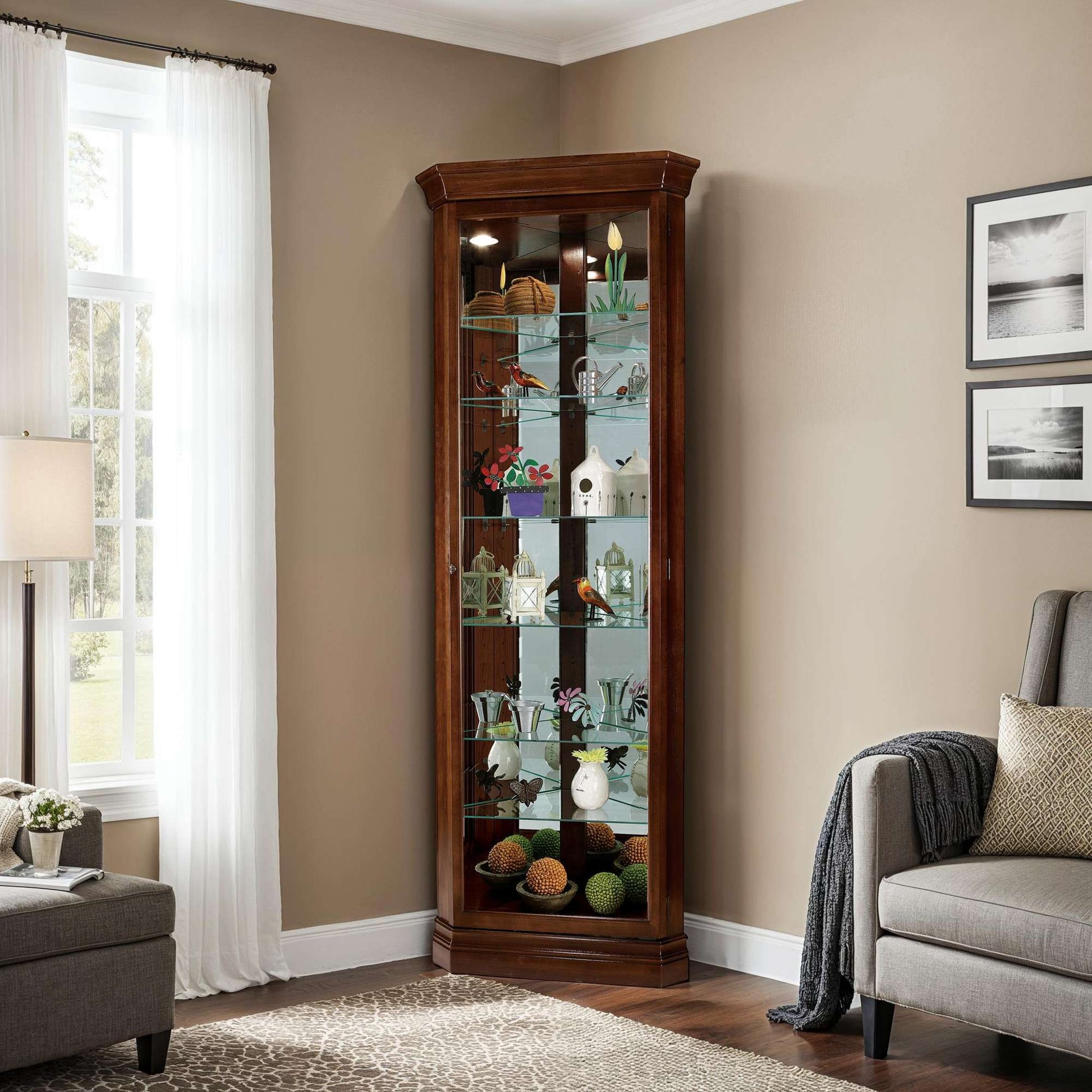 Armoire à curiosités d'angle Drake