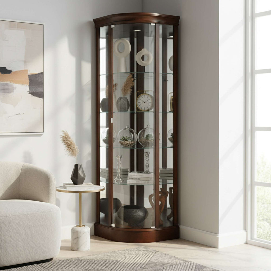 Marlowe Corner Curio Cabinet