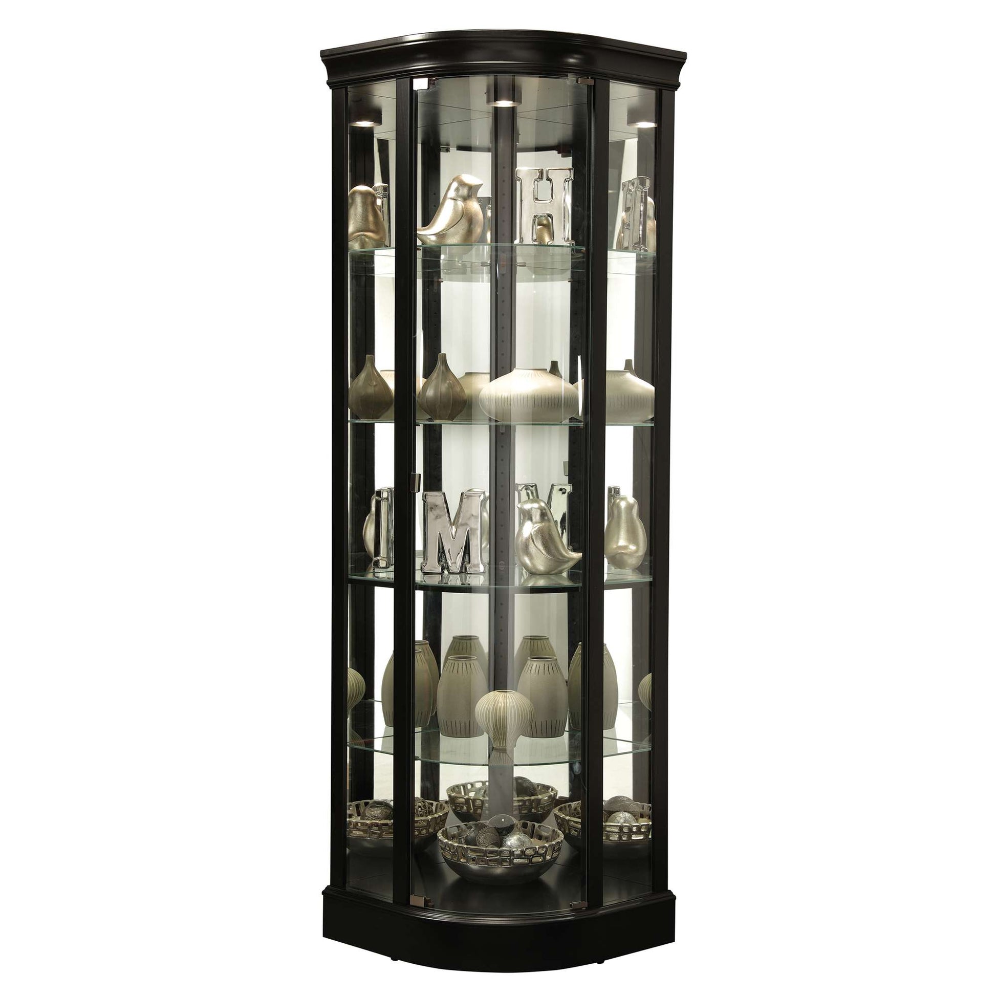 Marlowe II Corner Curio Cabinet