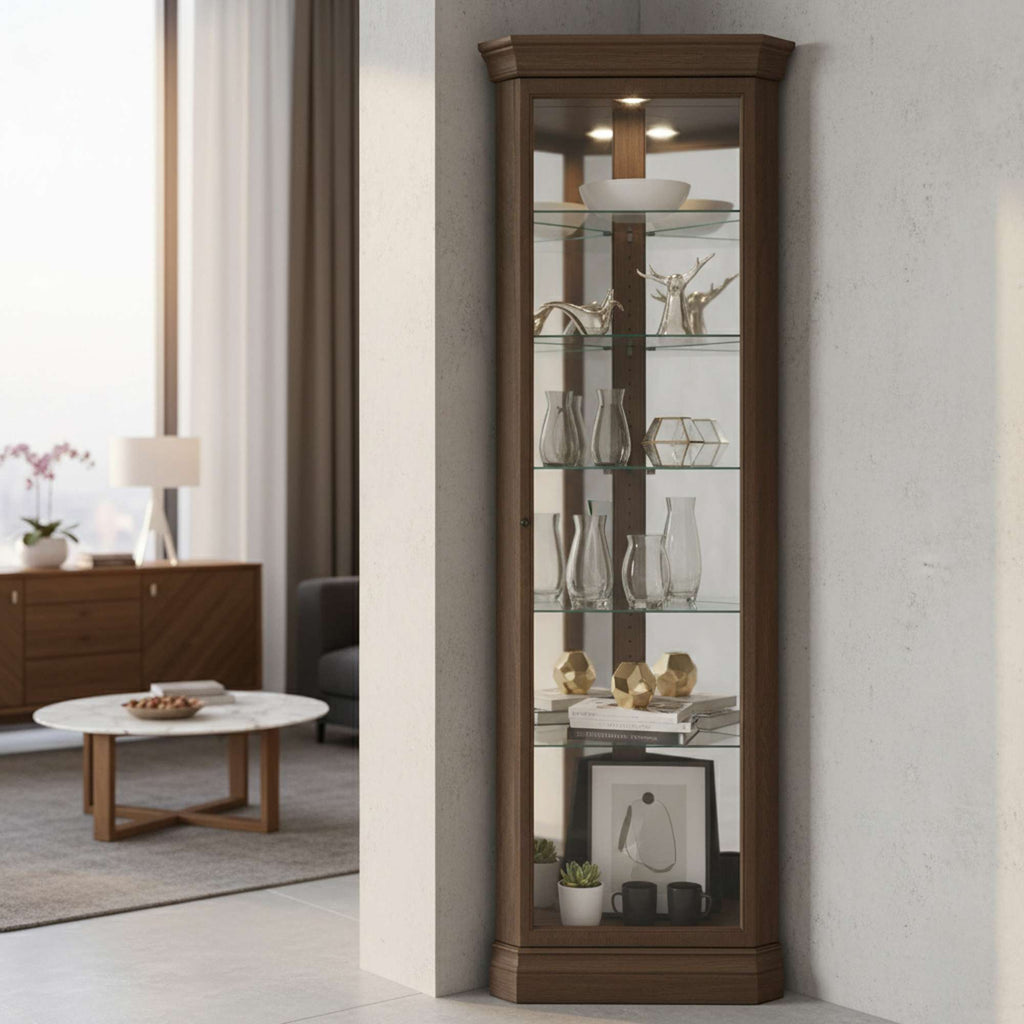 Delia Corner Curio Cabinet