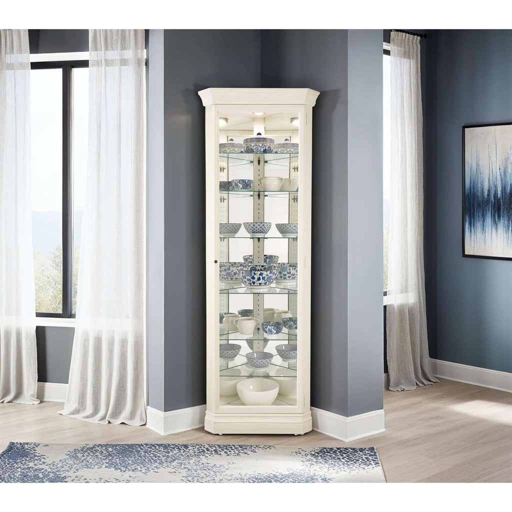 Delia II Corner Curio Cabinet