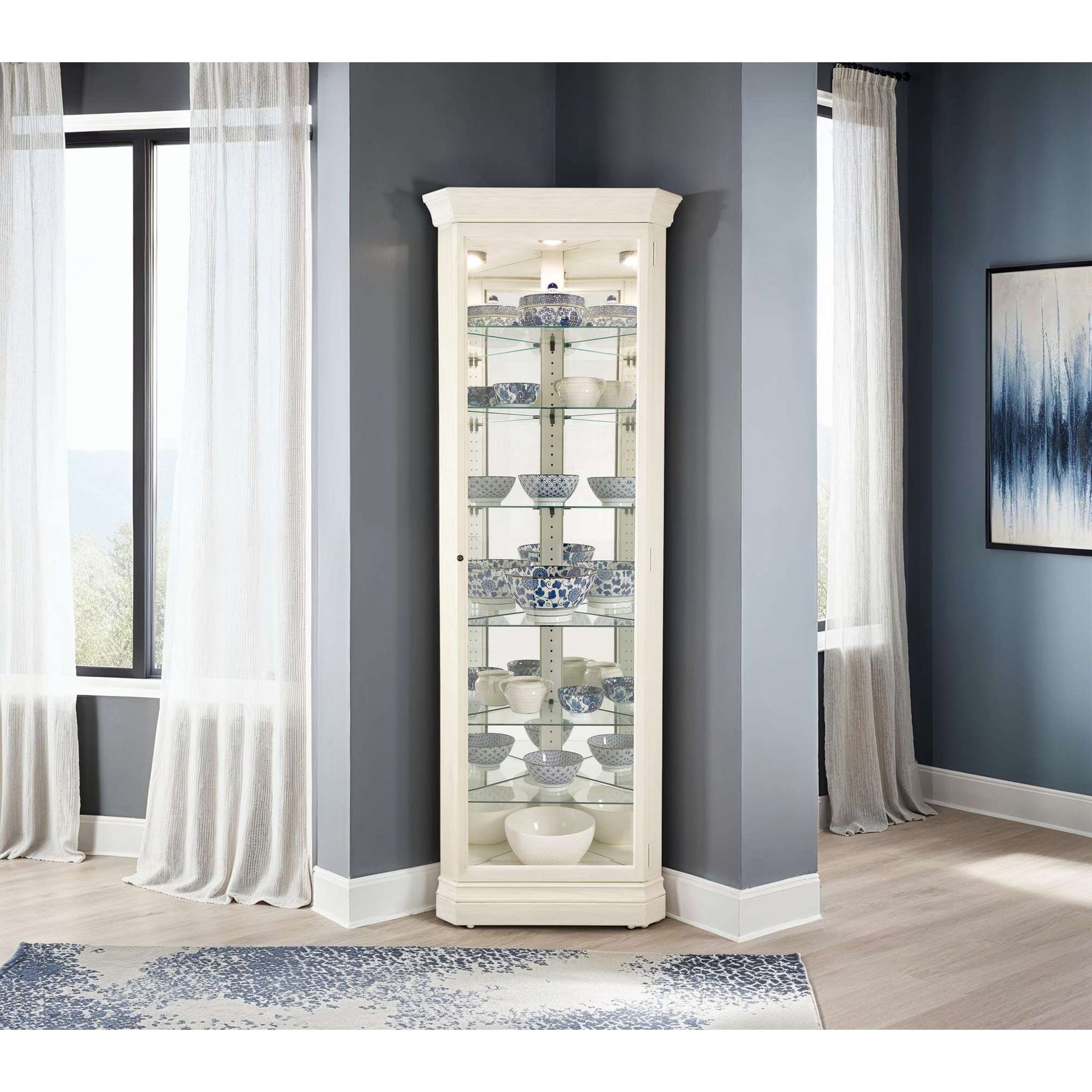 Armoire à curiosités d'angle Delia II