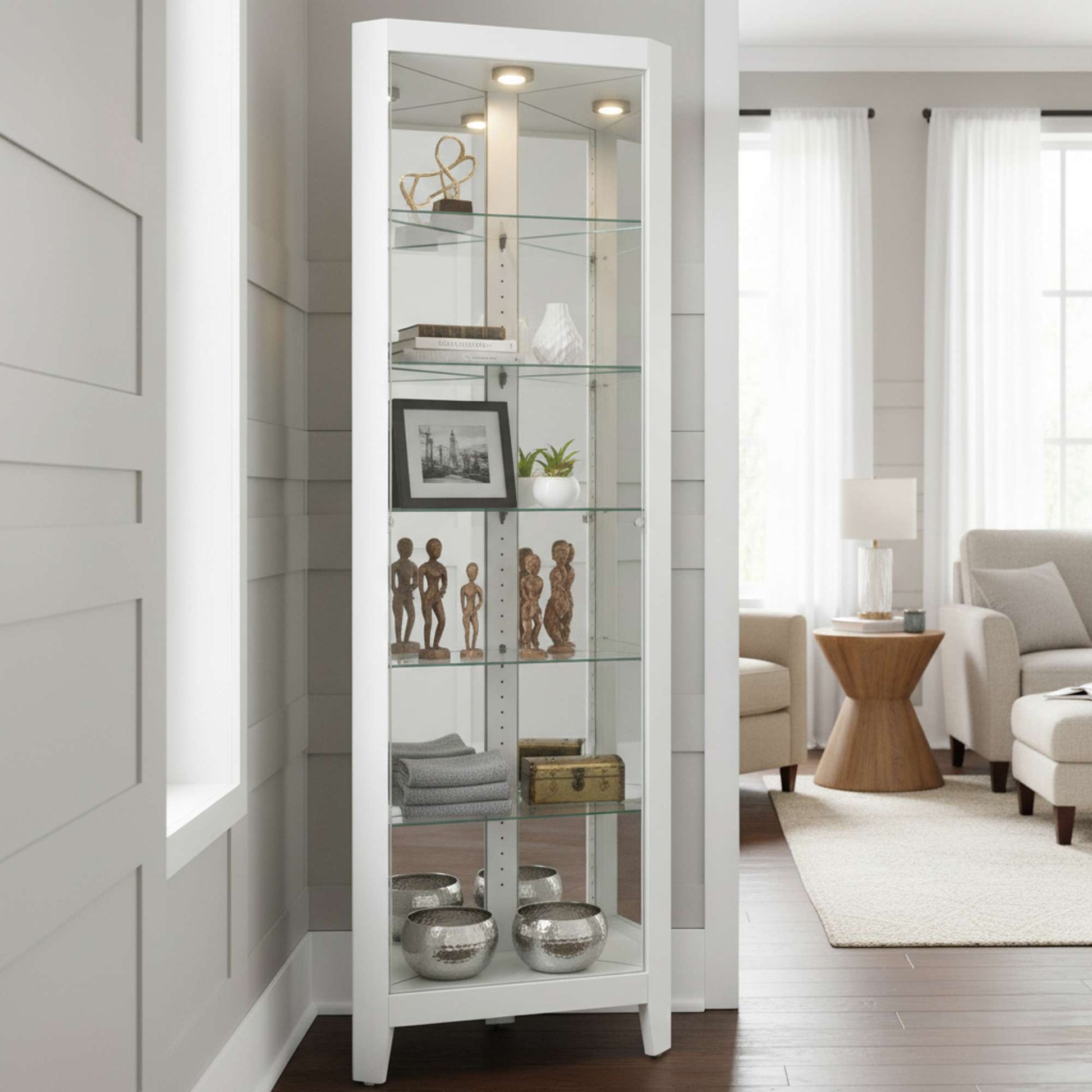 Tamsin IV Corner Curio Cabinet