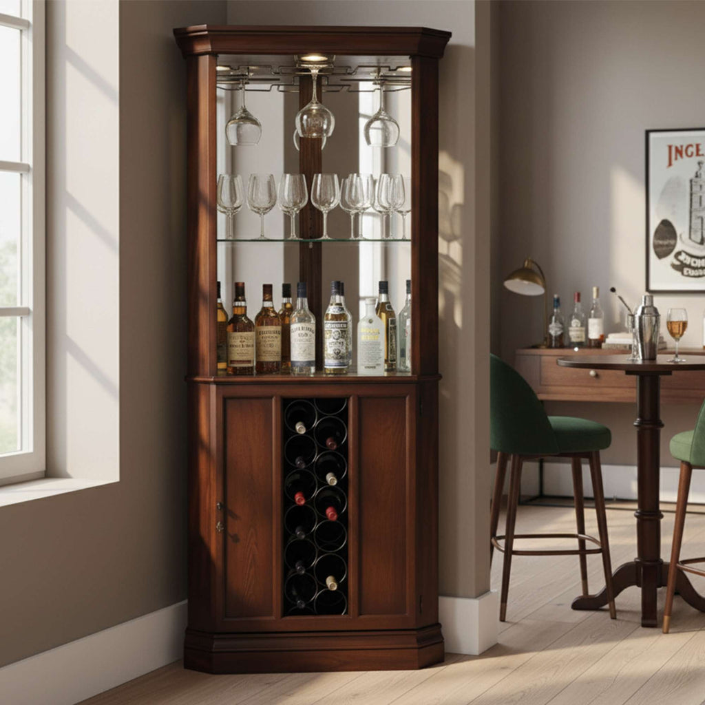 Piedmont Corner Wine Cabinet