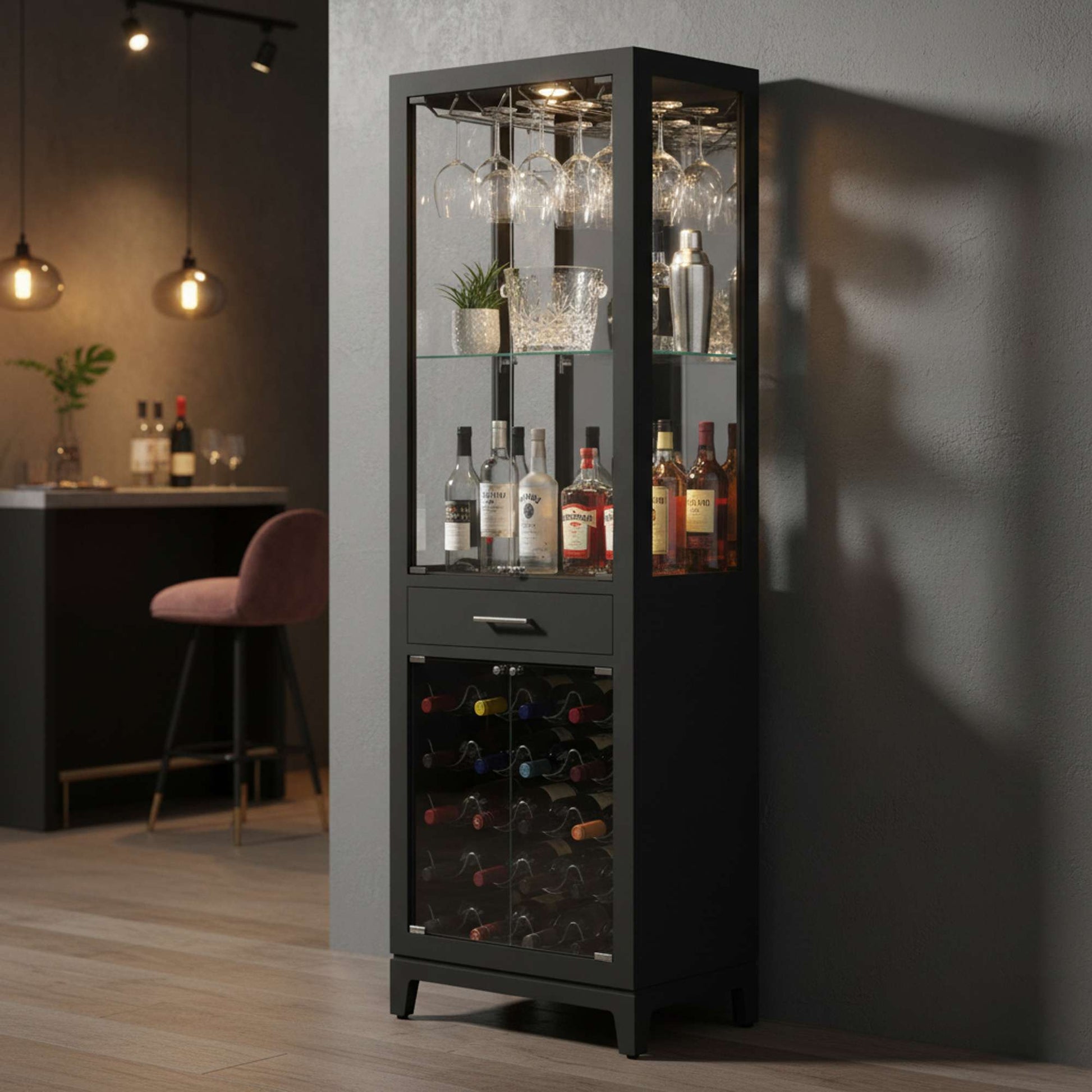Samson III Wine and Bar Cabinet