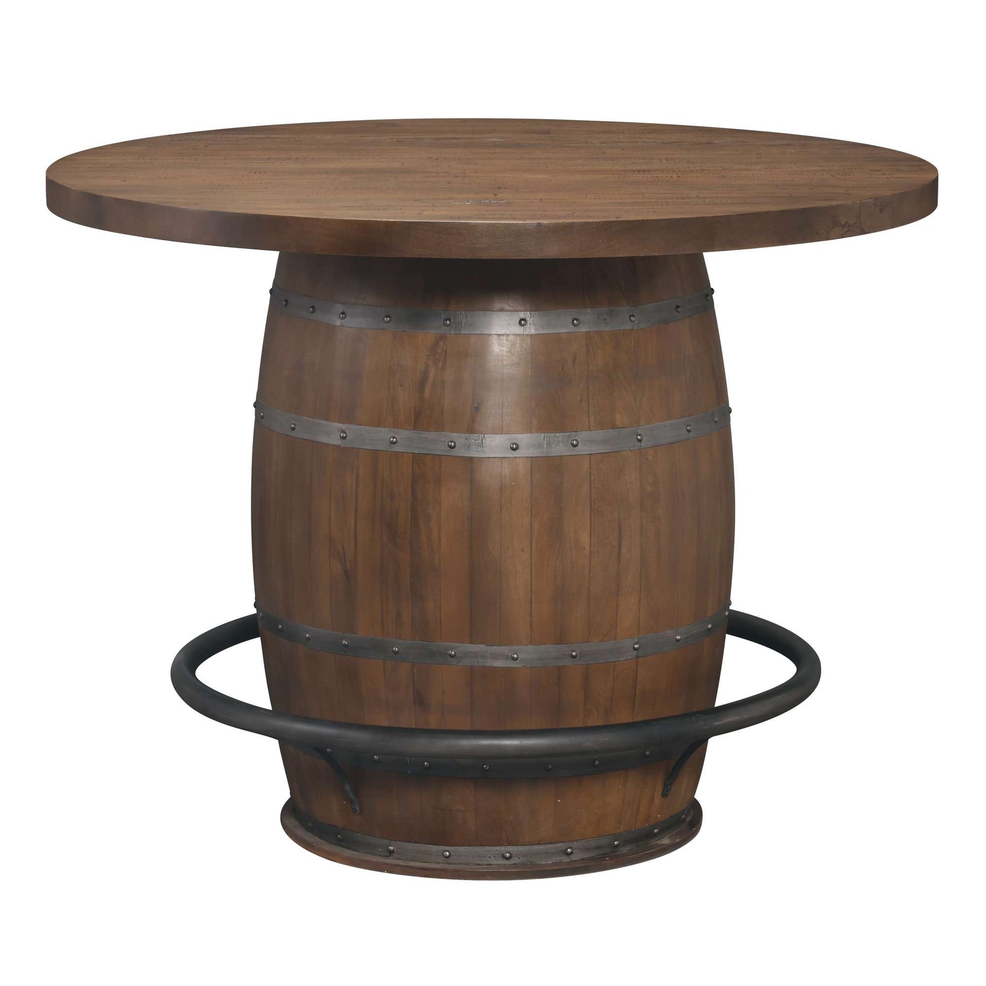 Table de pub en tonneau de whisky