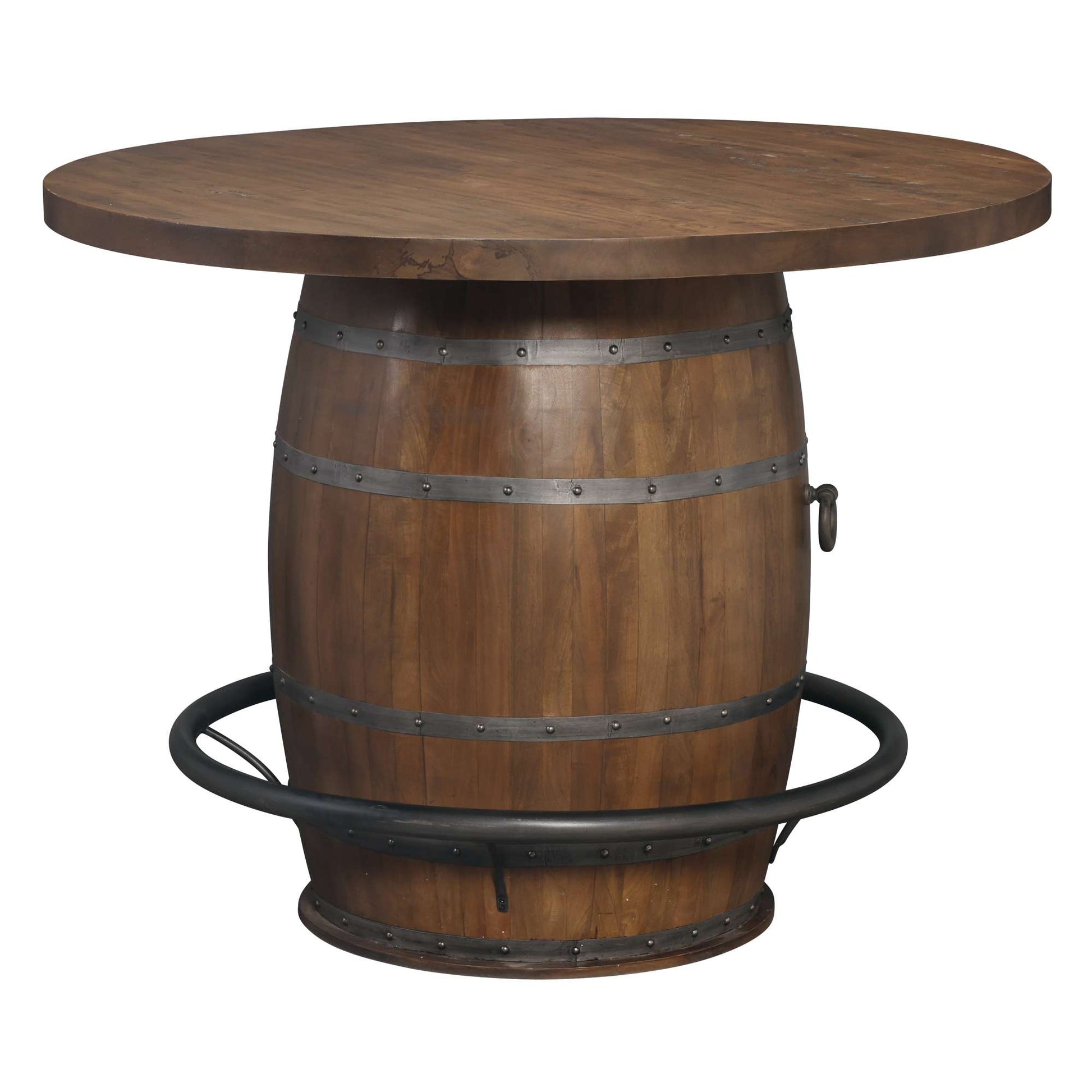 Table de pub en tonneau de whisky
