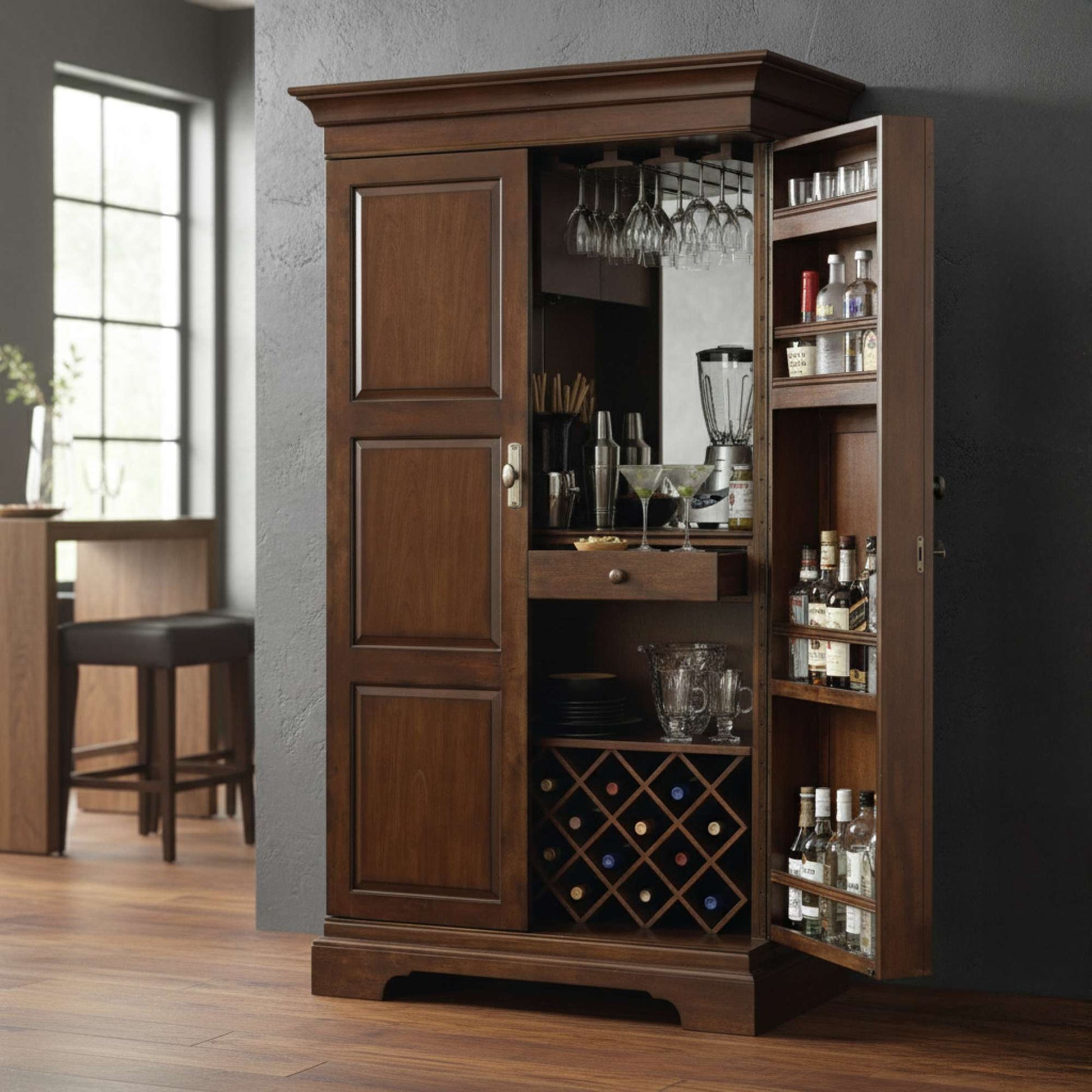 Armoire à vin et bar Sonoma II