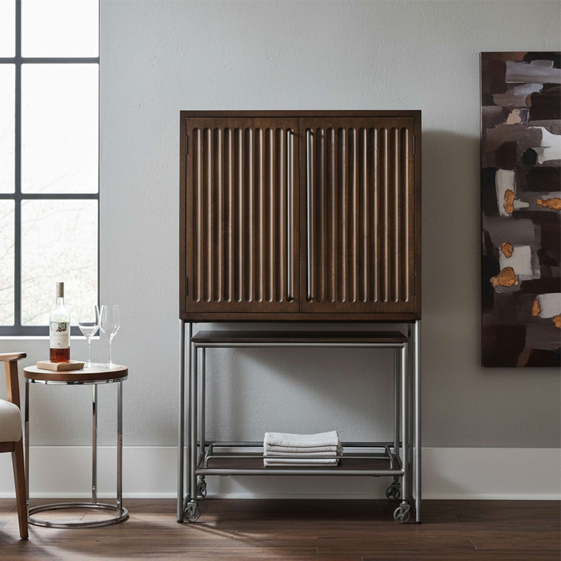Bar Cart Wine & Bar Cabinet