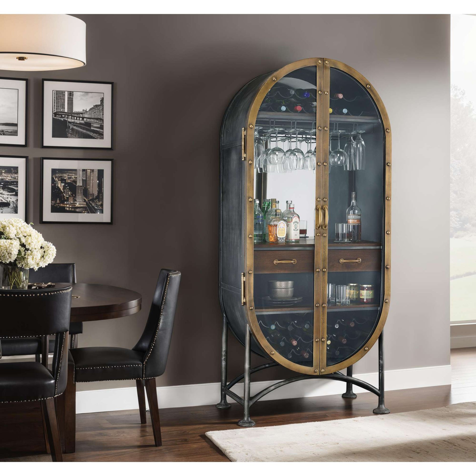 Boilermaker Wine & Bar Cabinet