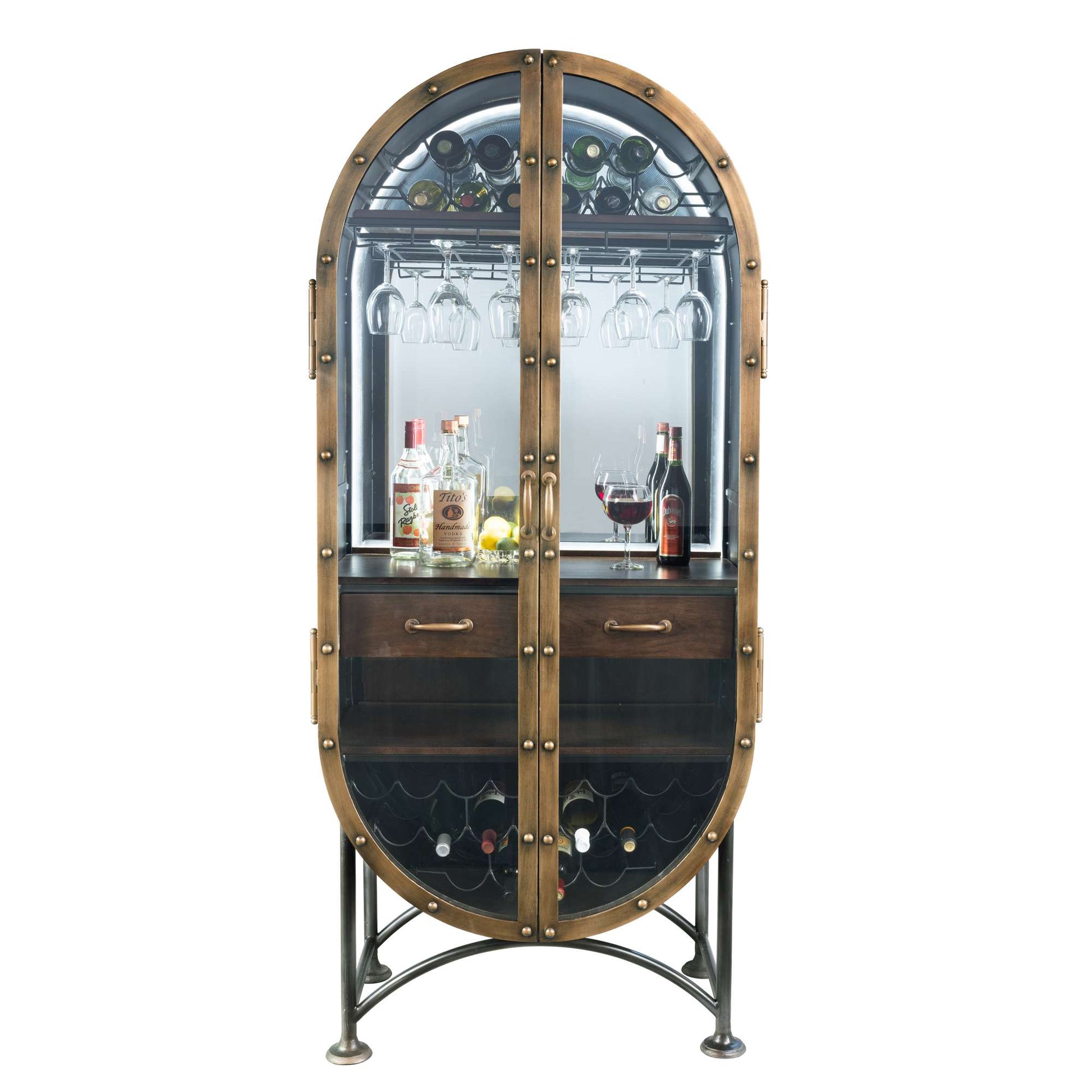 Boilermaker Wine & Bar Cabinet