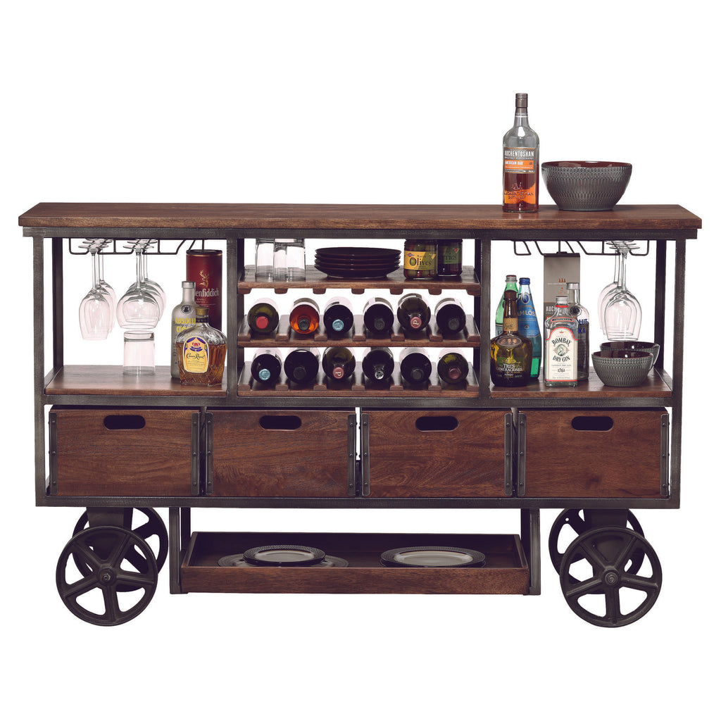 Chariot à vin et bar Budge