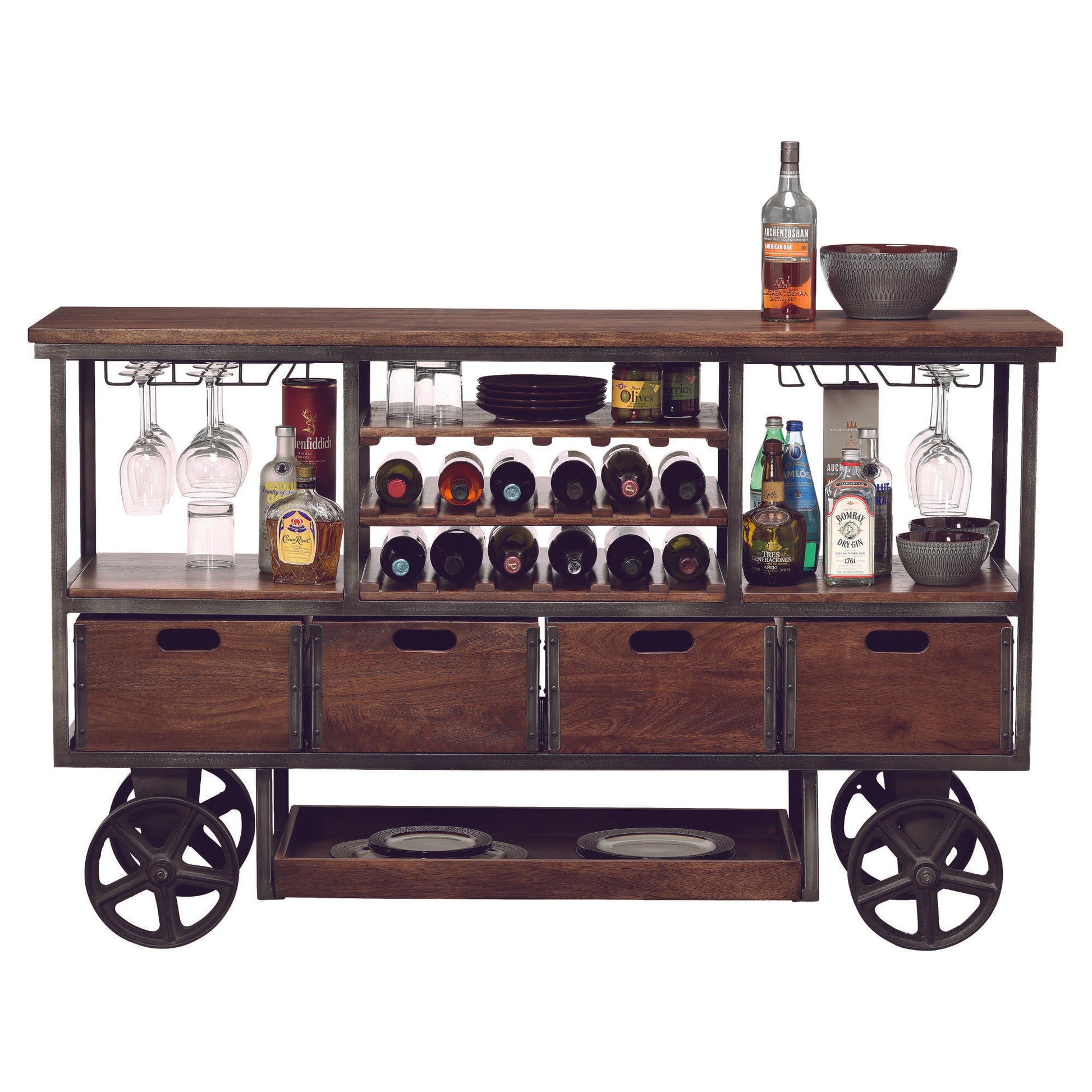Budge Wine and Bar Cart