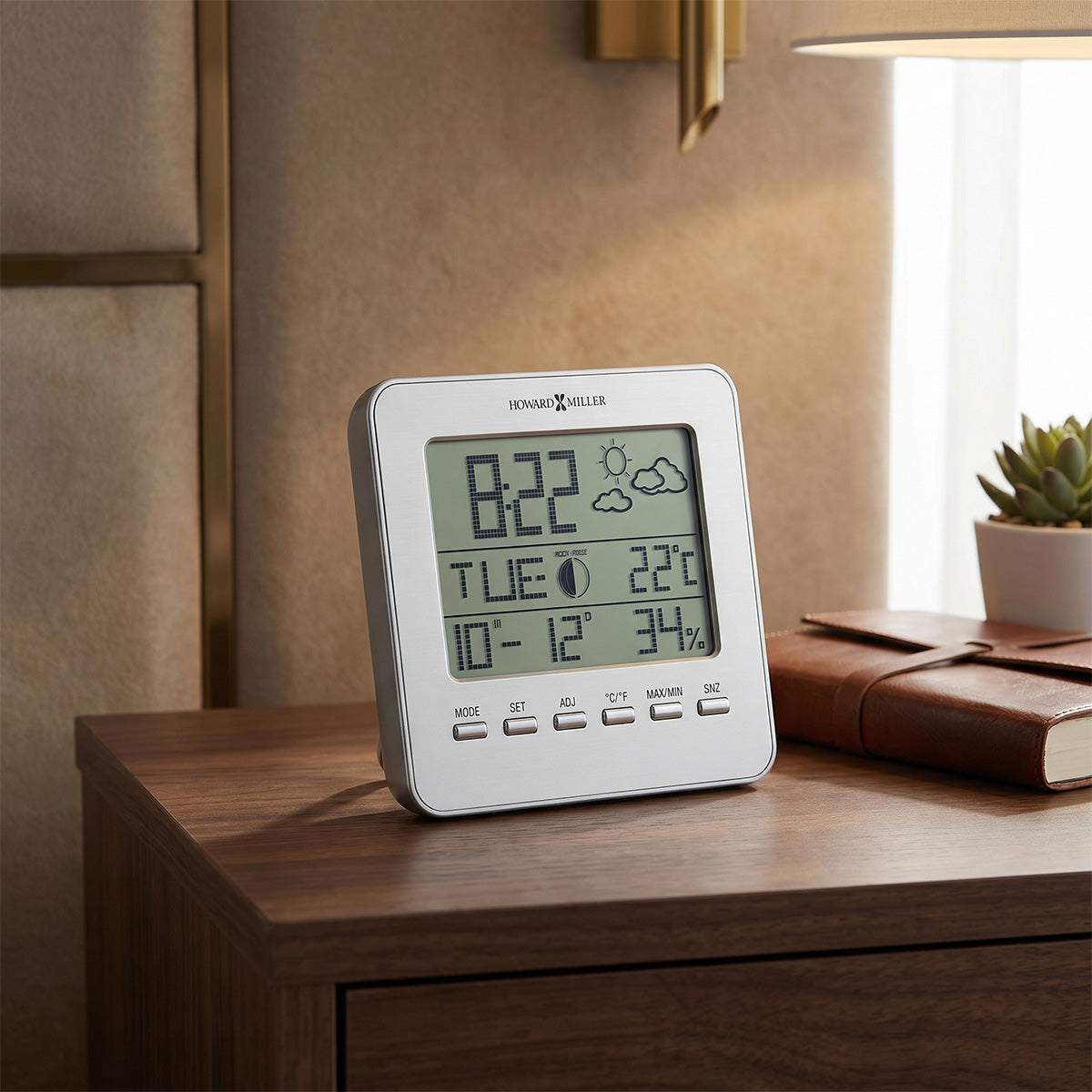 Horloge de table avec vue météo