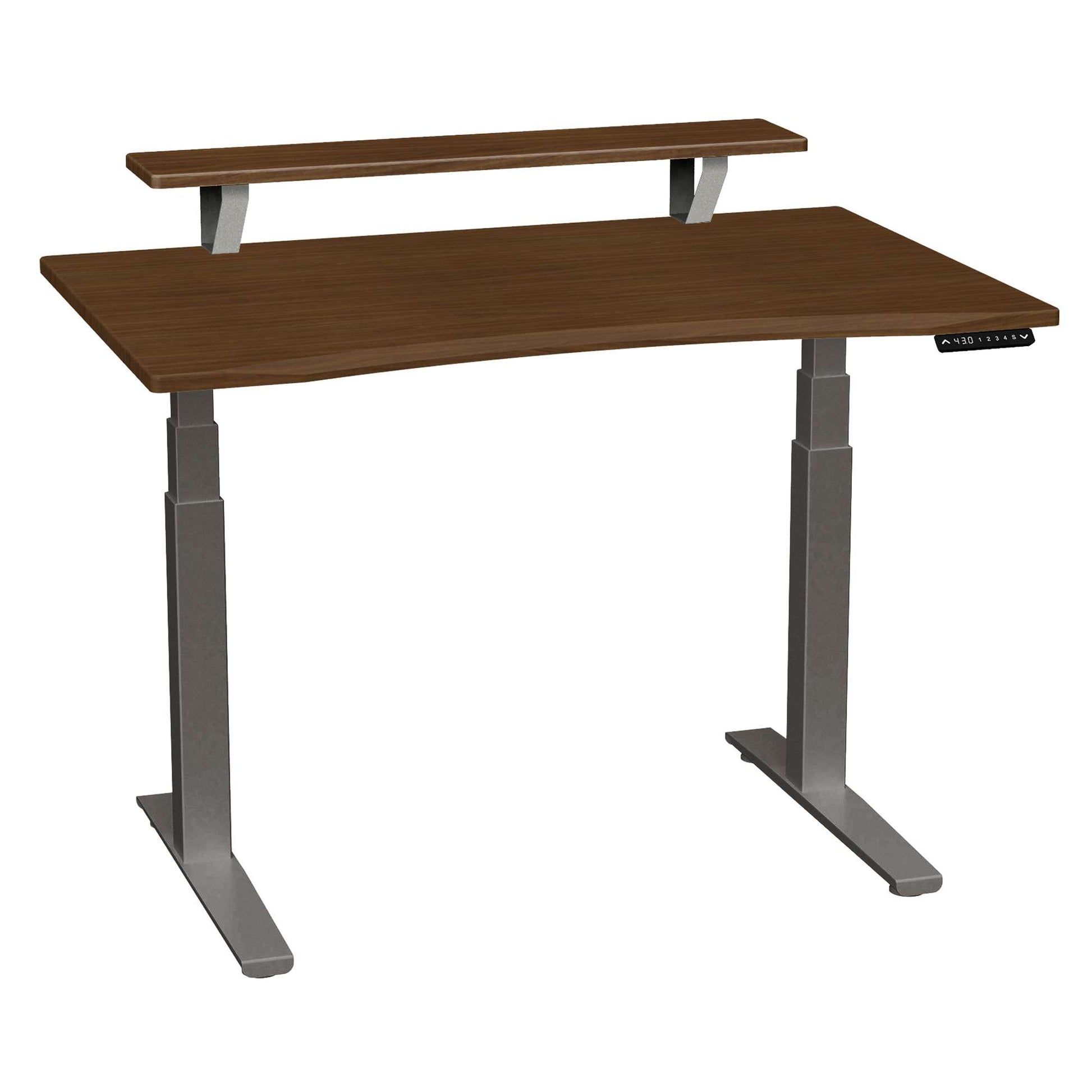 SmartMoves 48 in. Premium Desk w/ Elevated Shelf and Adjustable Height Base