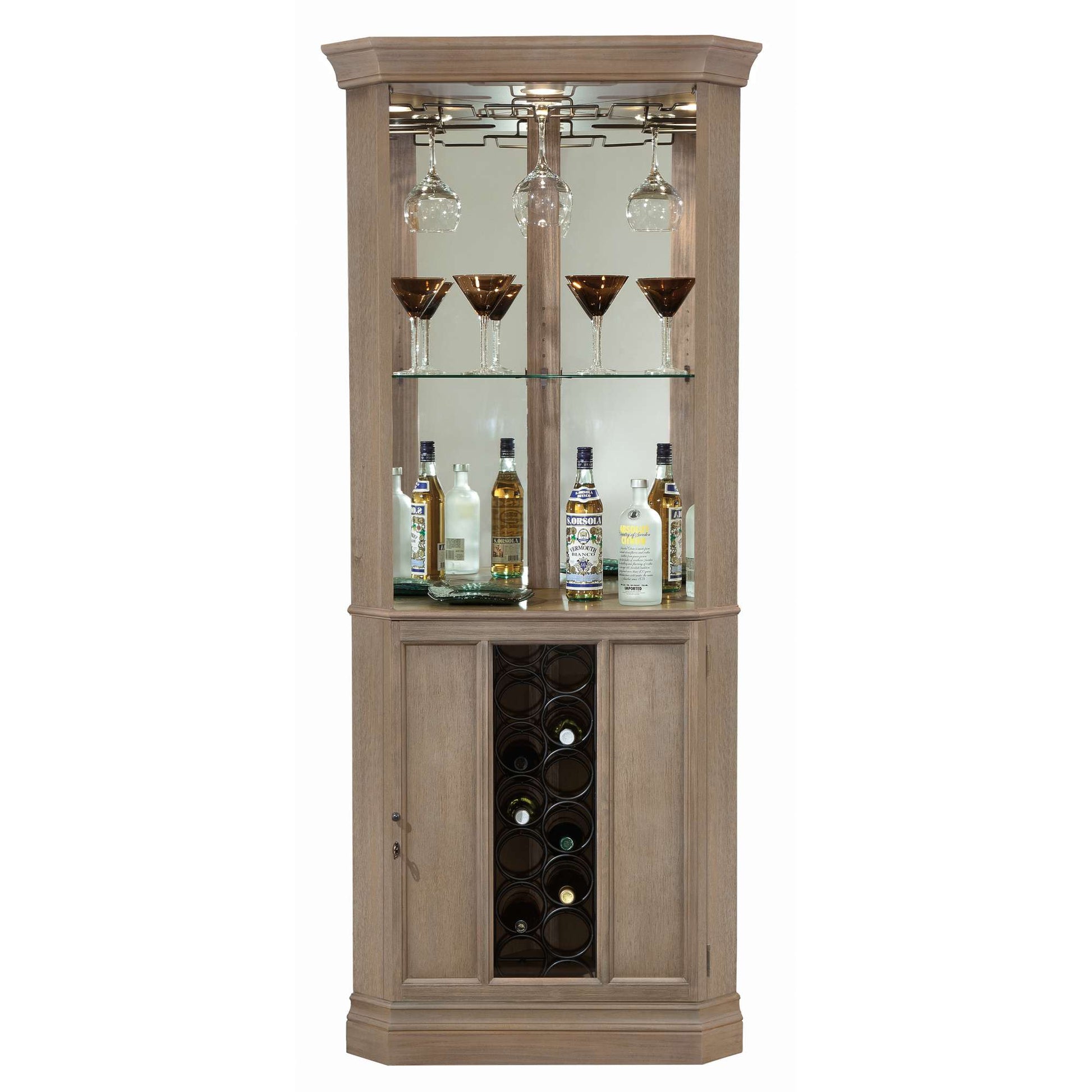 Piedmont VI Corner Wine Cabinet