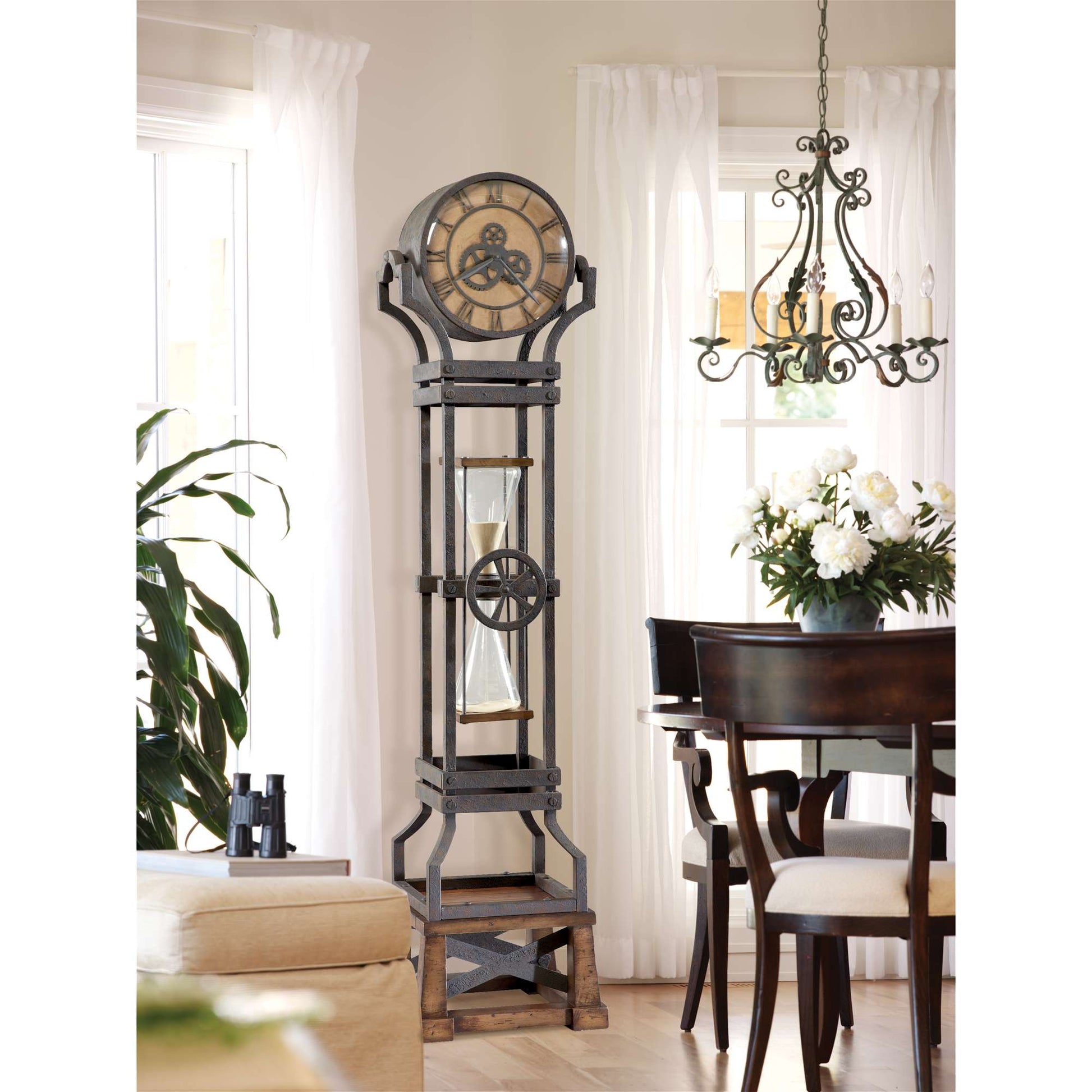 Horloge grand-père sablier