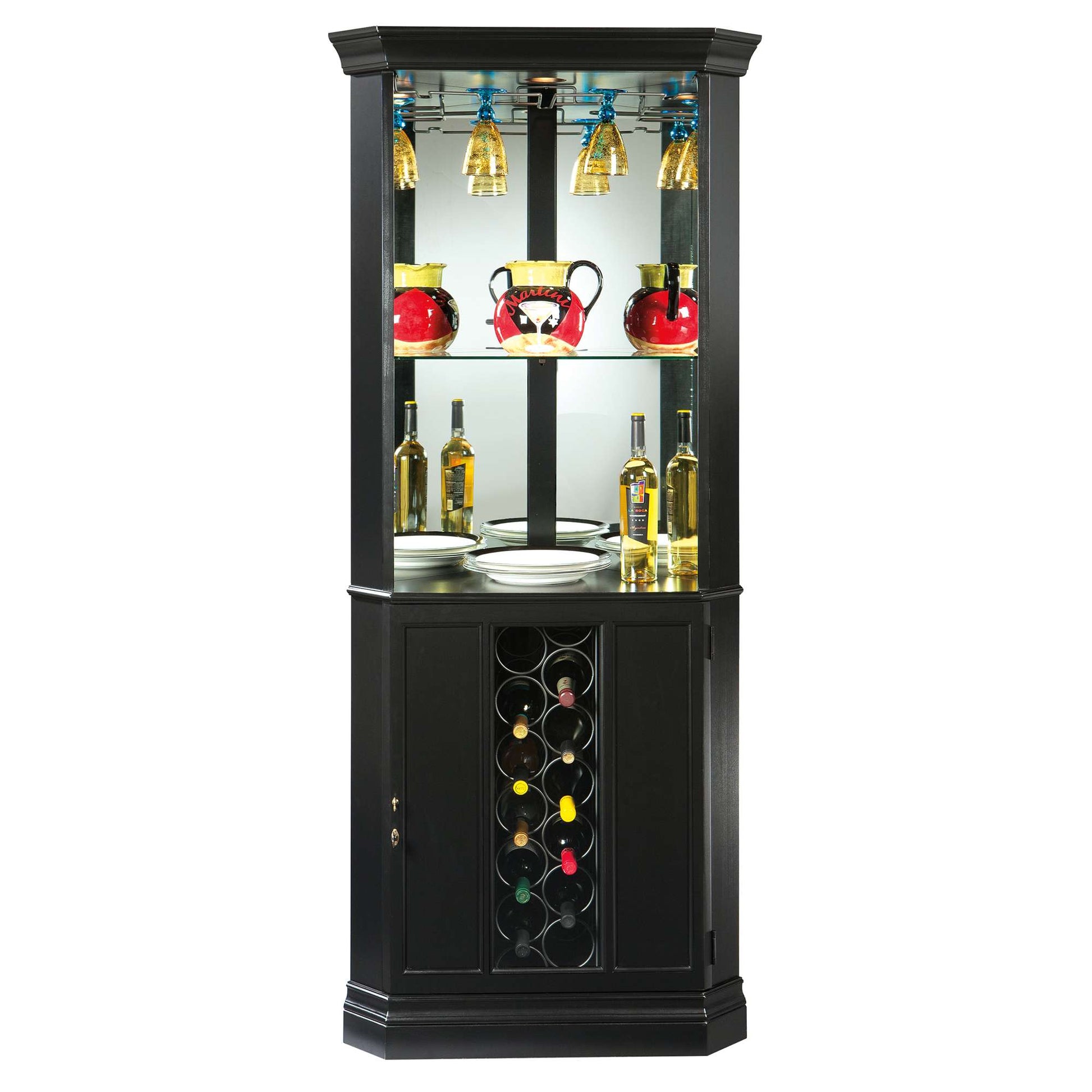 Piedmont VII Corner Wine Cabinet