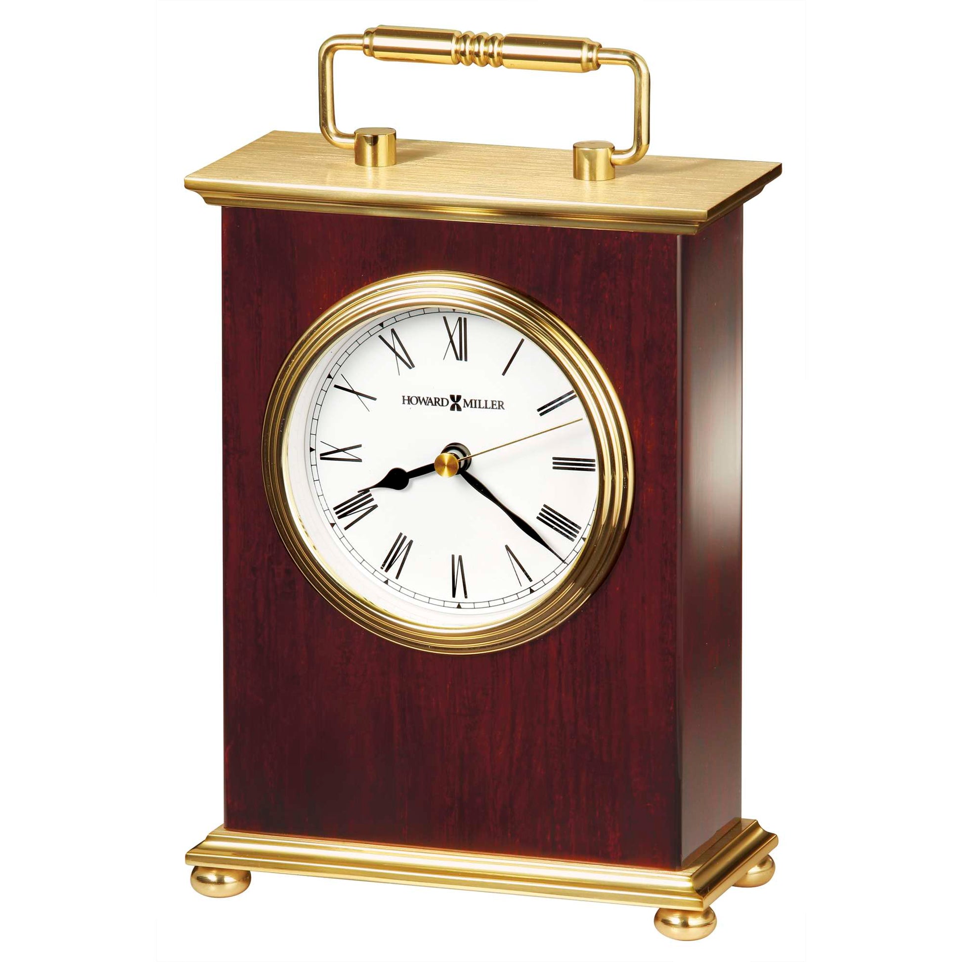 Horloge de table à support en palissandre