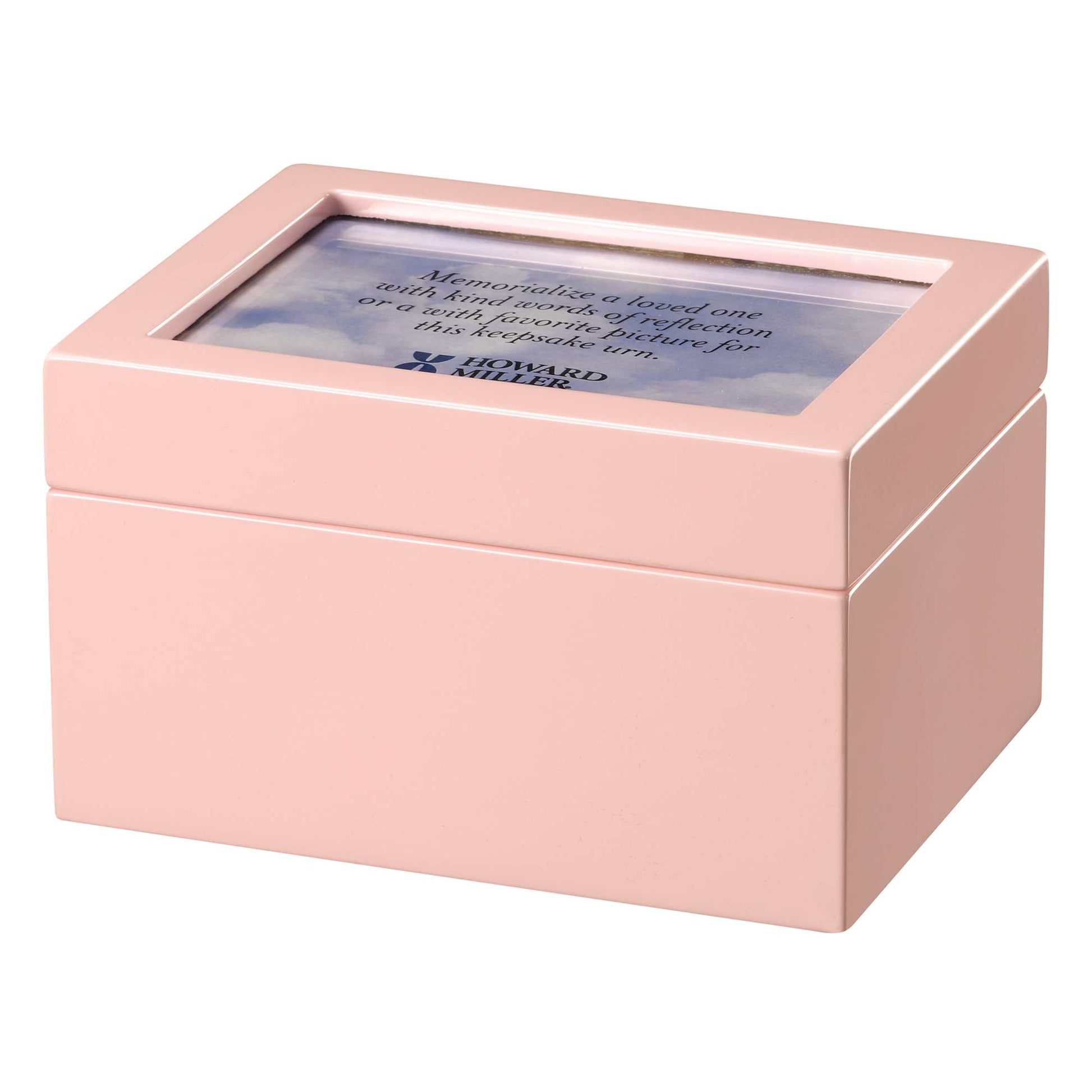 Precious Pink Portrait Urn Chest